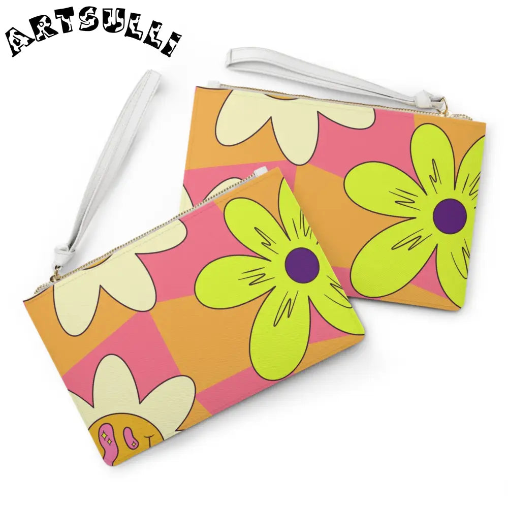 JAKKOUTTHEBXX Trippy Sour Face Rave Clutch Bag JAKKOUTTHEBXX