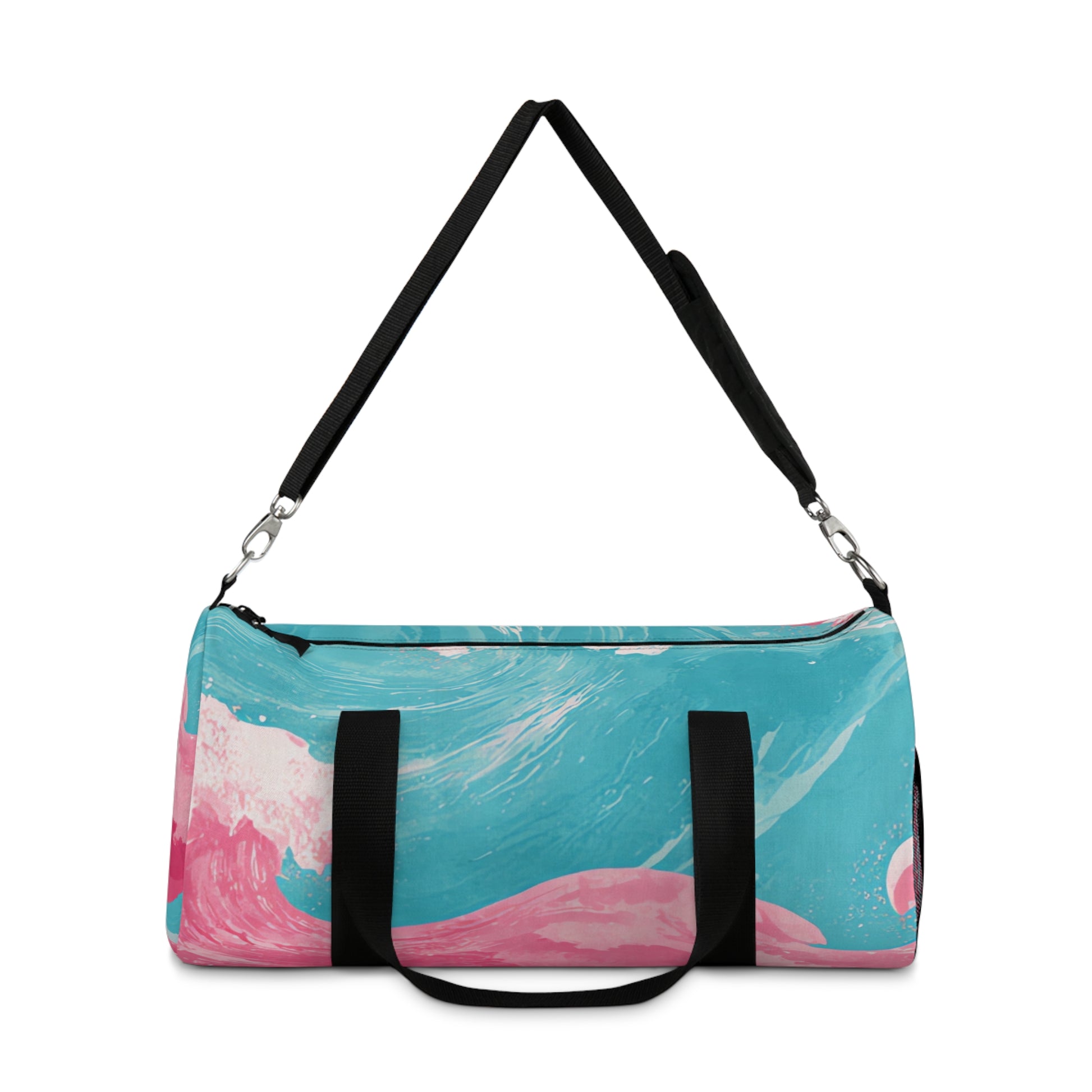 The Great Pastelwave Pink and Blue Duffel Bag, Artsulli - Art is Long, Life is Short, Bags, , , , , , , 