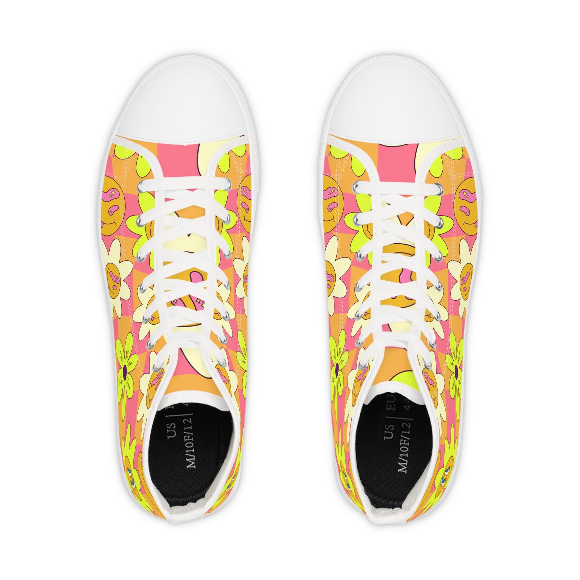Trippy Sour Face Rave Men's High Top Sneakers, Artsulli - Art is Long, Life is Short, Shoes, , , , , , , 