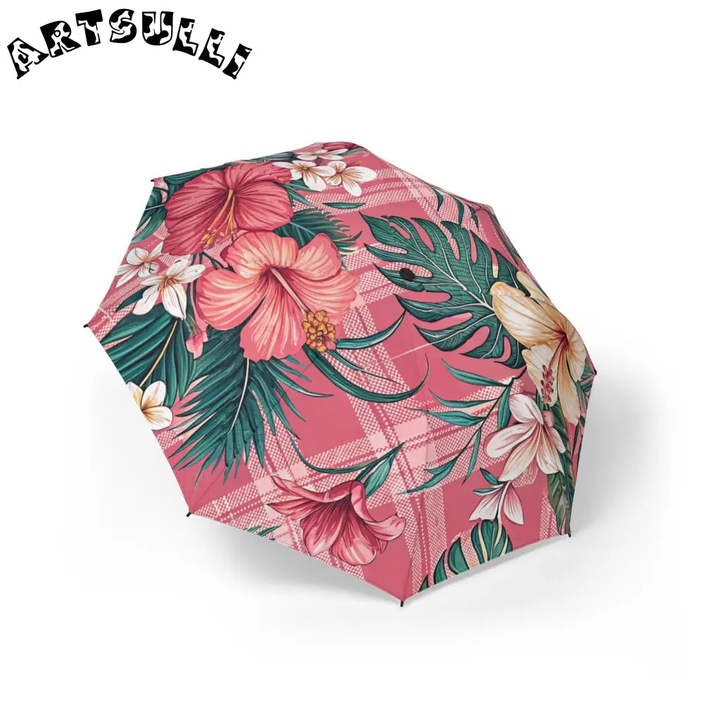 JAKKOUTTHEBXX Plaid x Floral Burgundy and Green Semi-Automatic