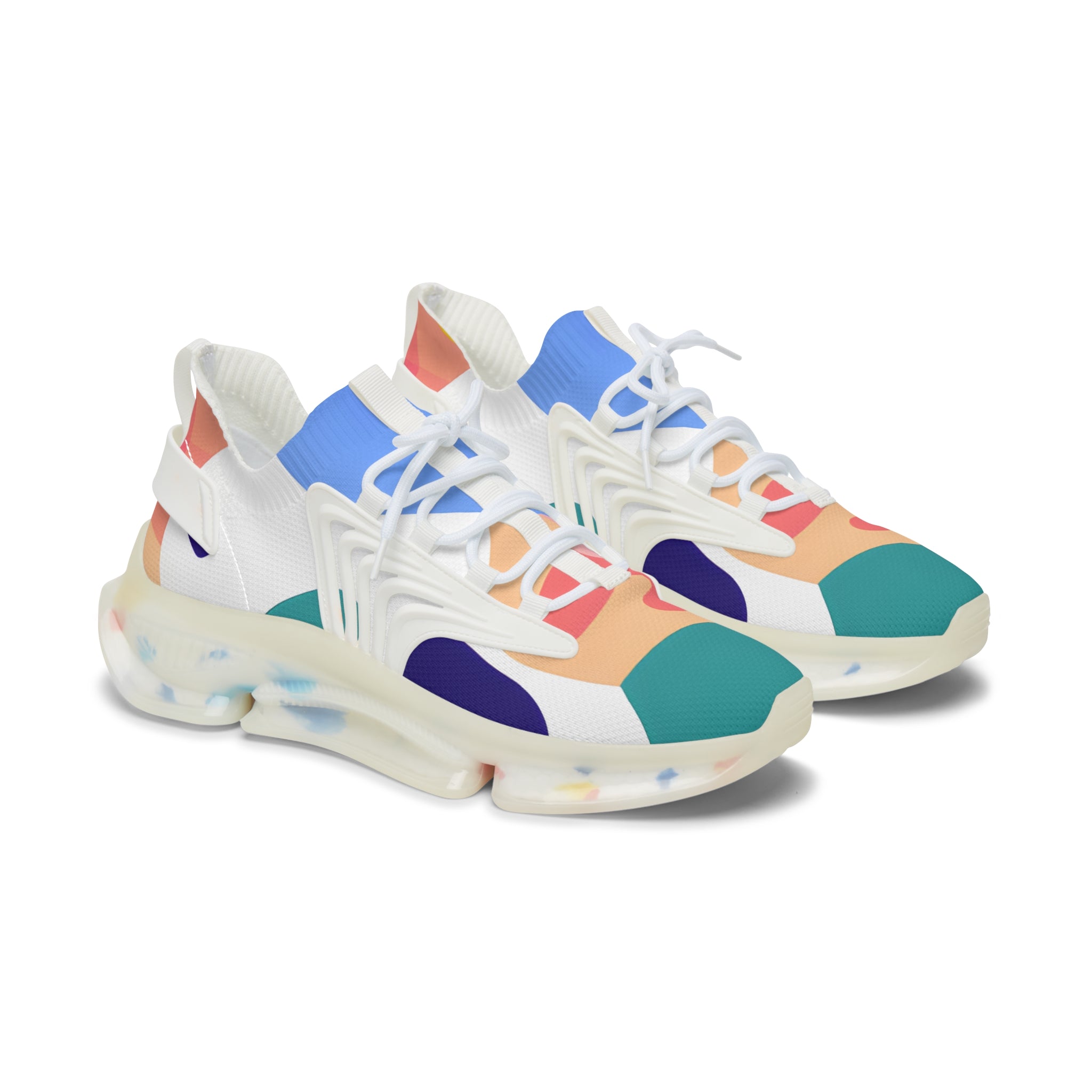 Lush Risograph Jungle Women's Mesh Sneakers, Artsulli - Art is Long, Life is Short, Shoes, Color, White sole, Size, US 5.5, , , 67405514918612