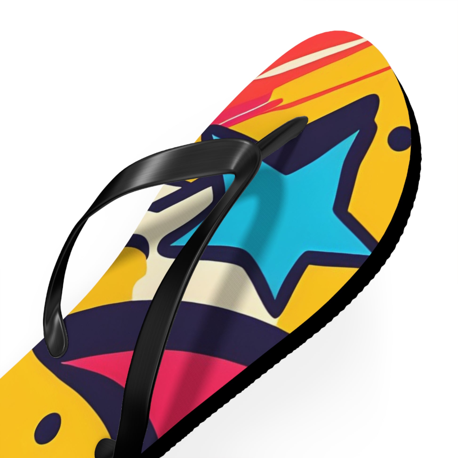 Comic x Pop Art Flip Flops, Artsulli - Art is Long, Life is Short, Shoes, , , , , , , 