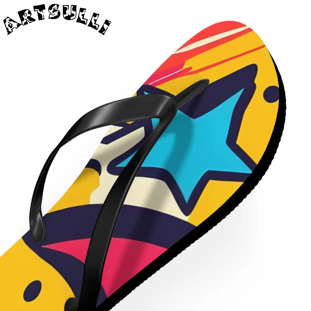 JAKKOUTTHEBXX Comic x Pop Art Flip Flops JAKKOUTTHEBXX Artsulli