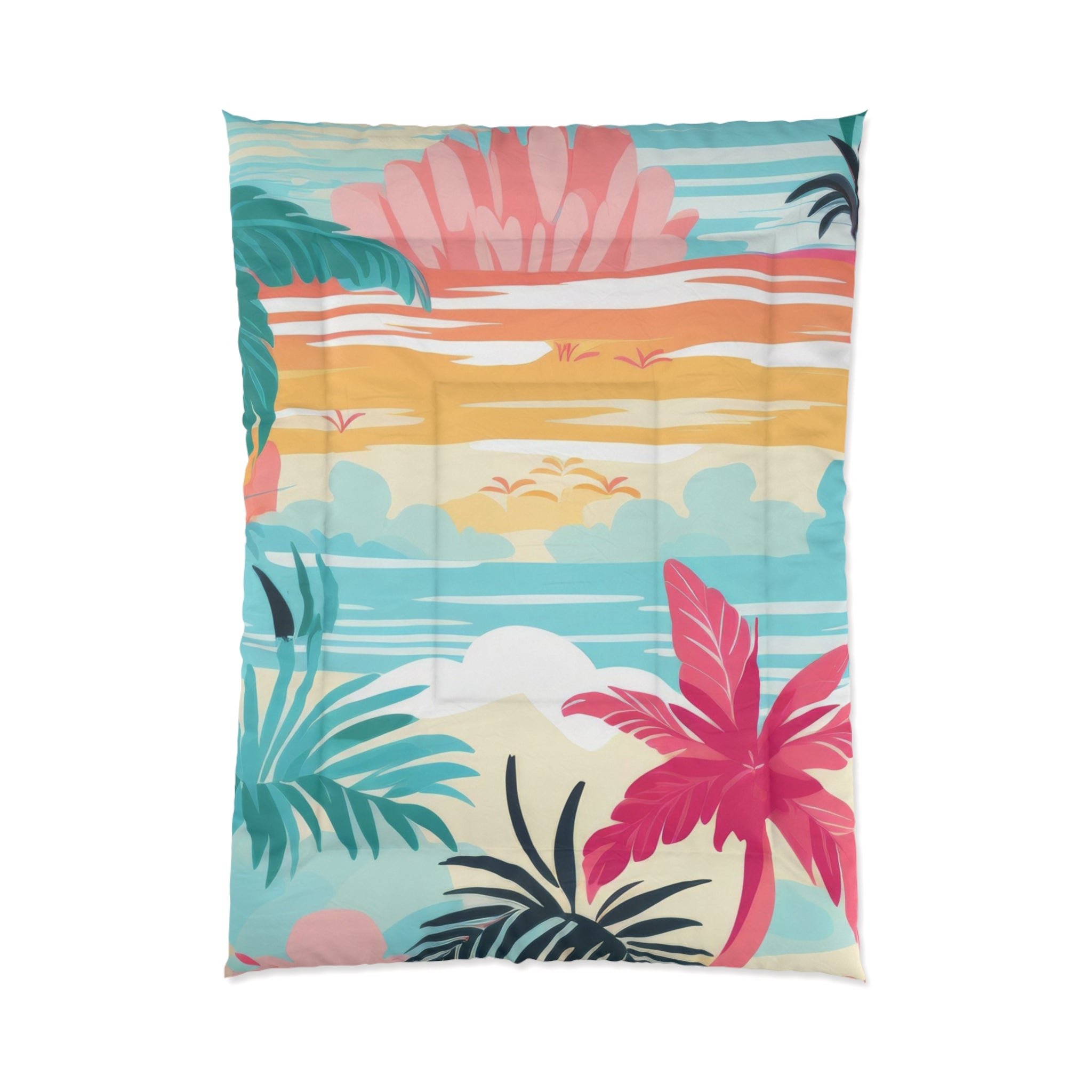Afshar Island Dream Comforter, Artsulli - Art is Long, Life is Short, Home Decor, Size, 68" × 92", , , , , 28012313384695899071