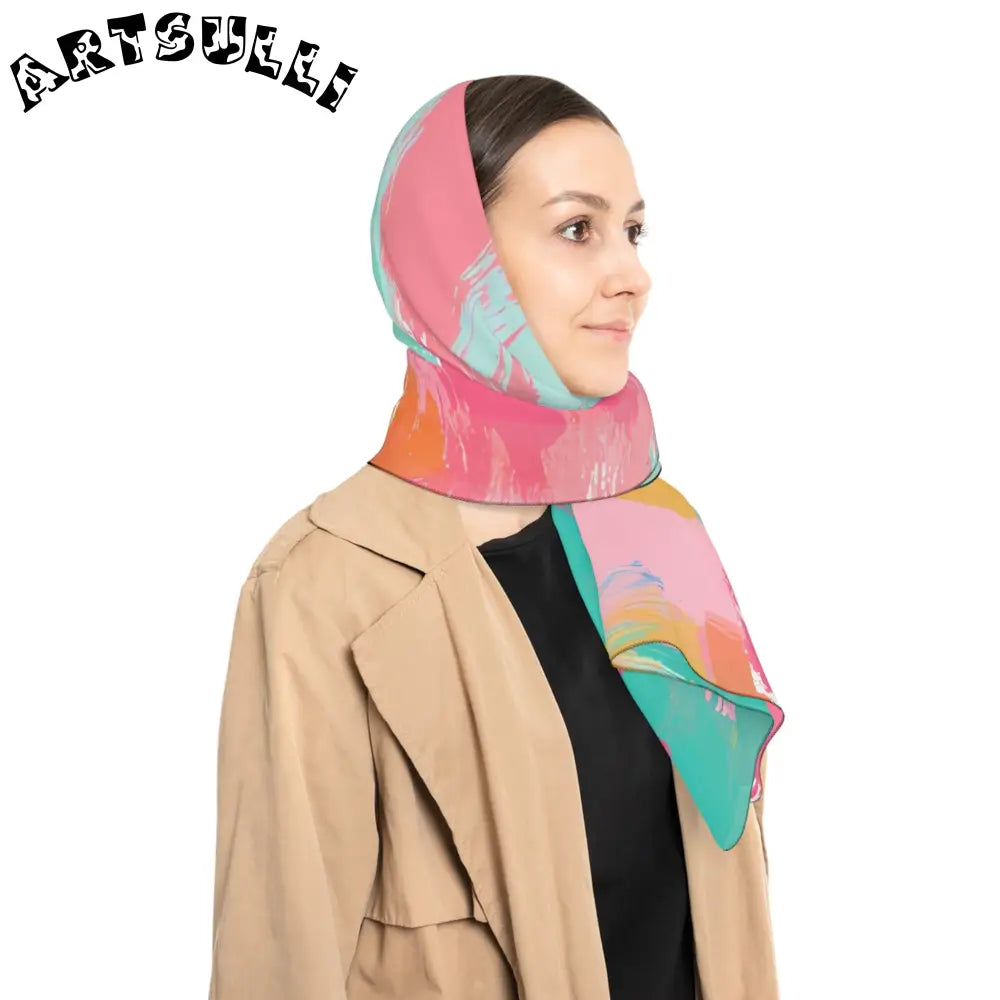 JAKKOUTTHEBXX Preppy Pixel Bloom Poly Scarf JAKKOUTTHEBXX Artsulli