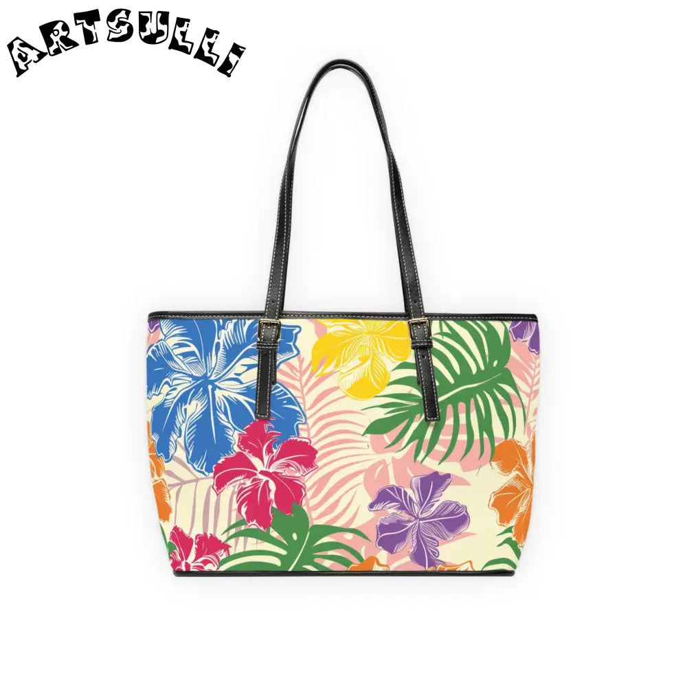 JAKKOUTTHEBXX Tropical Print PU Leather Shoulder Bag 2025