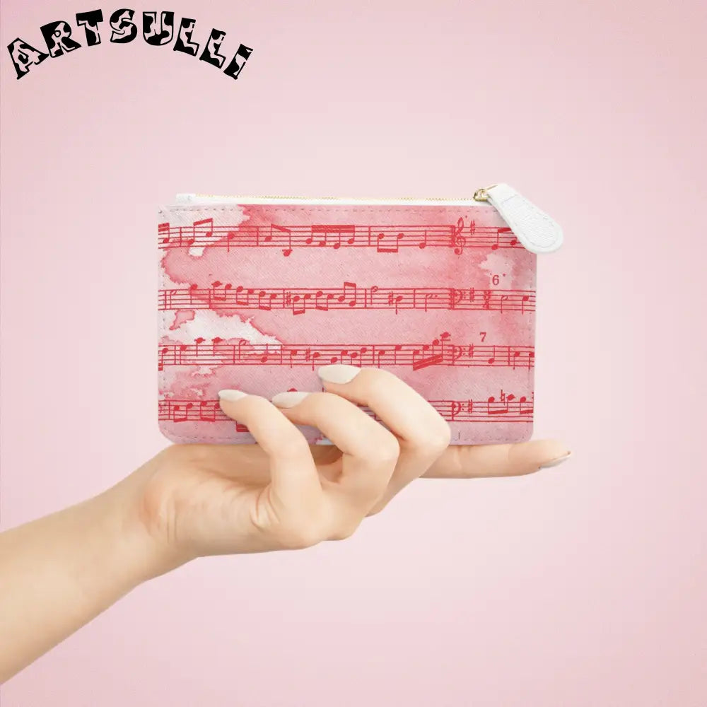 JAKKOUTTHEBXX Pink Watercolor Musical Note Mini Clutch Bag 2025