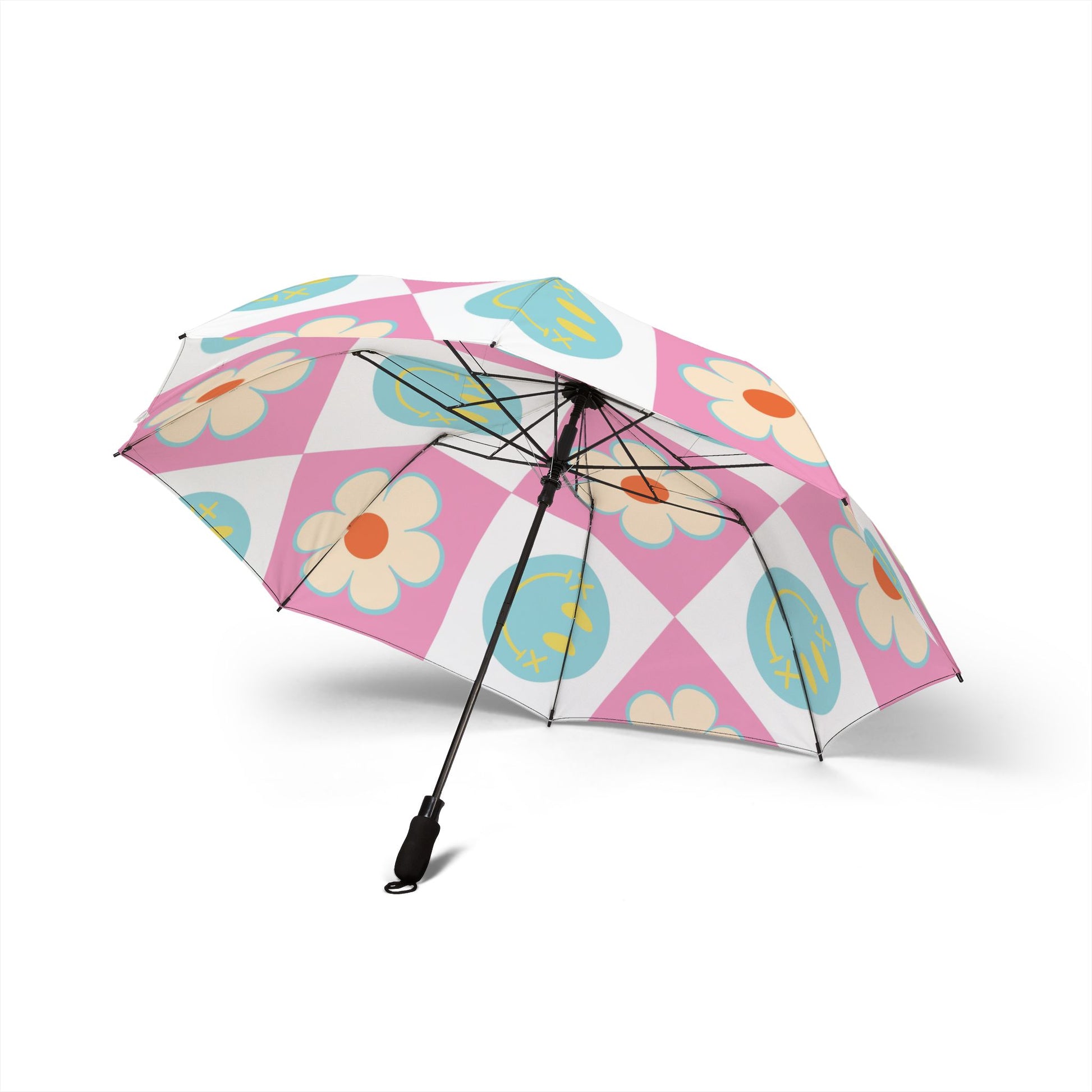 Madotsukis Grin Bloom Semi-Automatic Foldable Umbrella, Artsulli - Art is Long, Life is Short, Accessories, , , , , , , 
