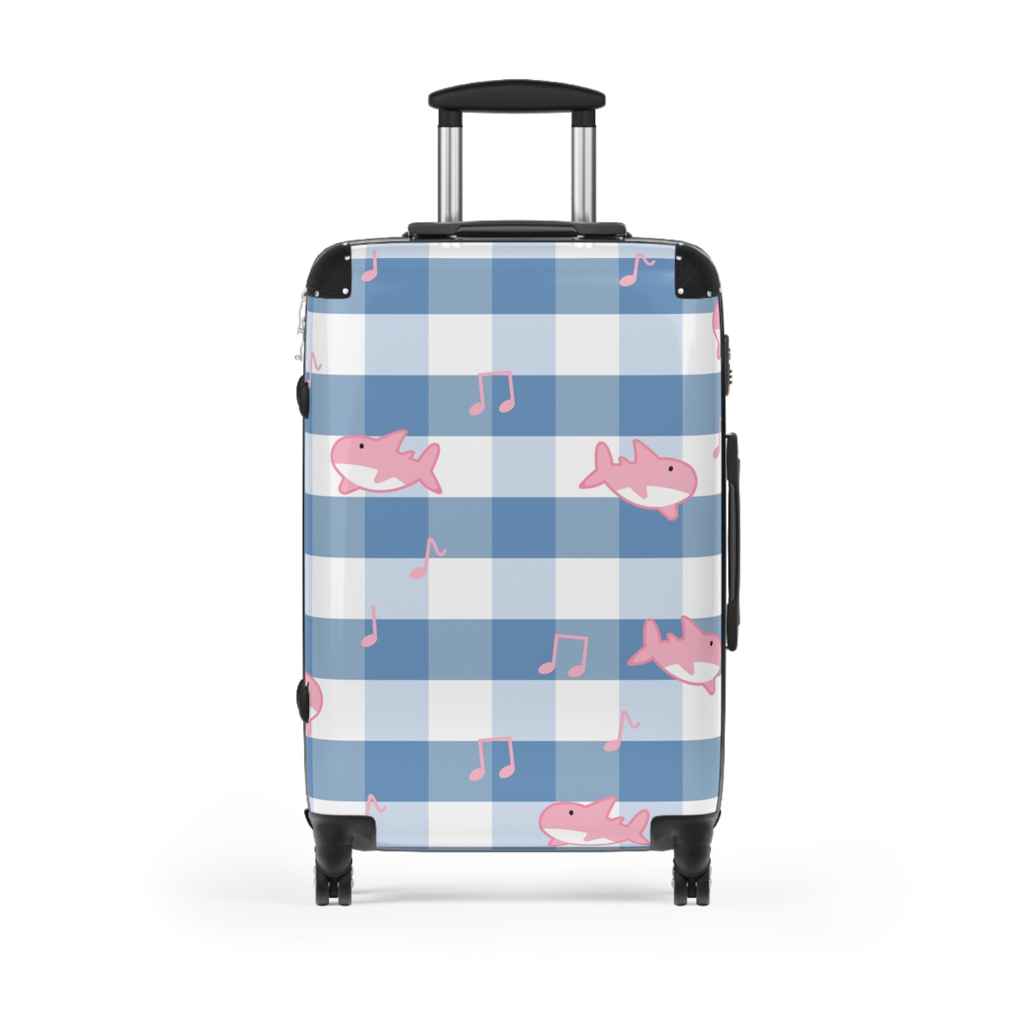 Music Shark Suitcase, Artsulli - Art is Long, Life is Short, Bags, Size, Medium, Color, Black, , , 16119948209323301261