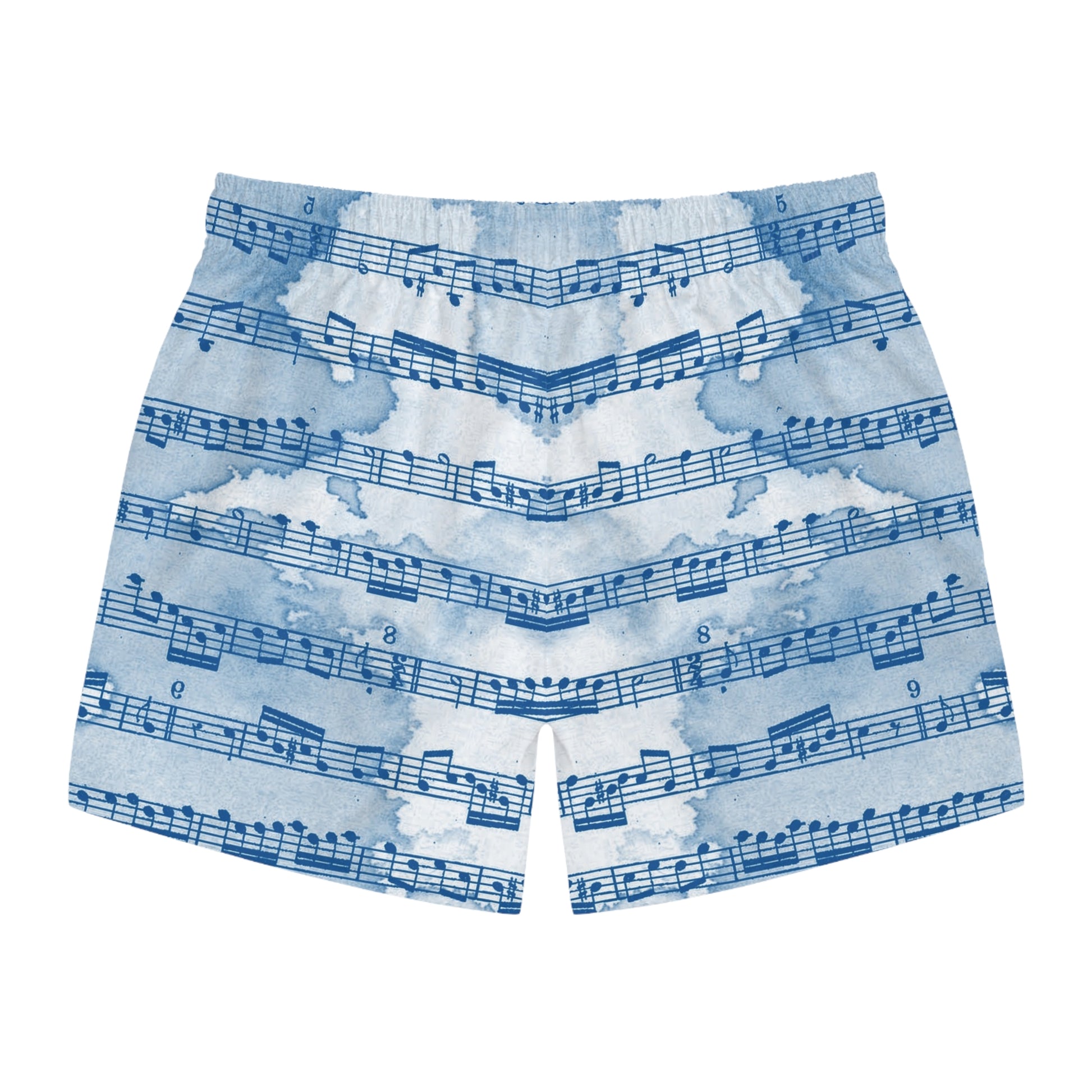 Drip Spill Type Beat Sheet Music II Blue Swim Trunks (AOP), Artsulli - Art is Long, Life is Short, All Over Prints, , , , , , , 