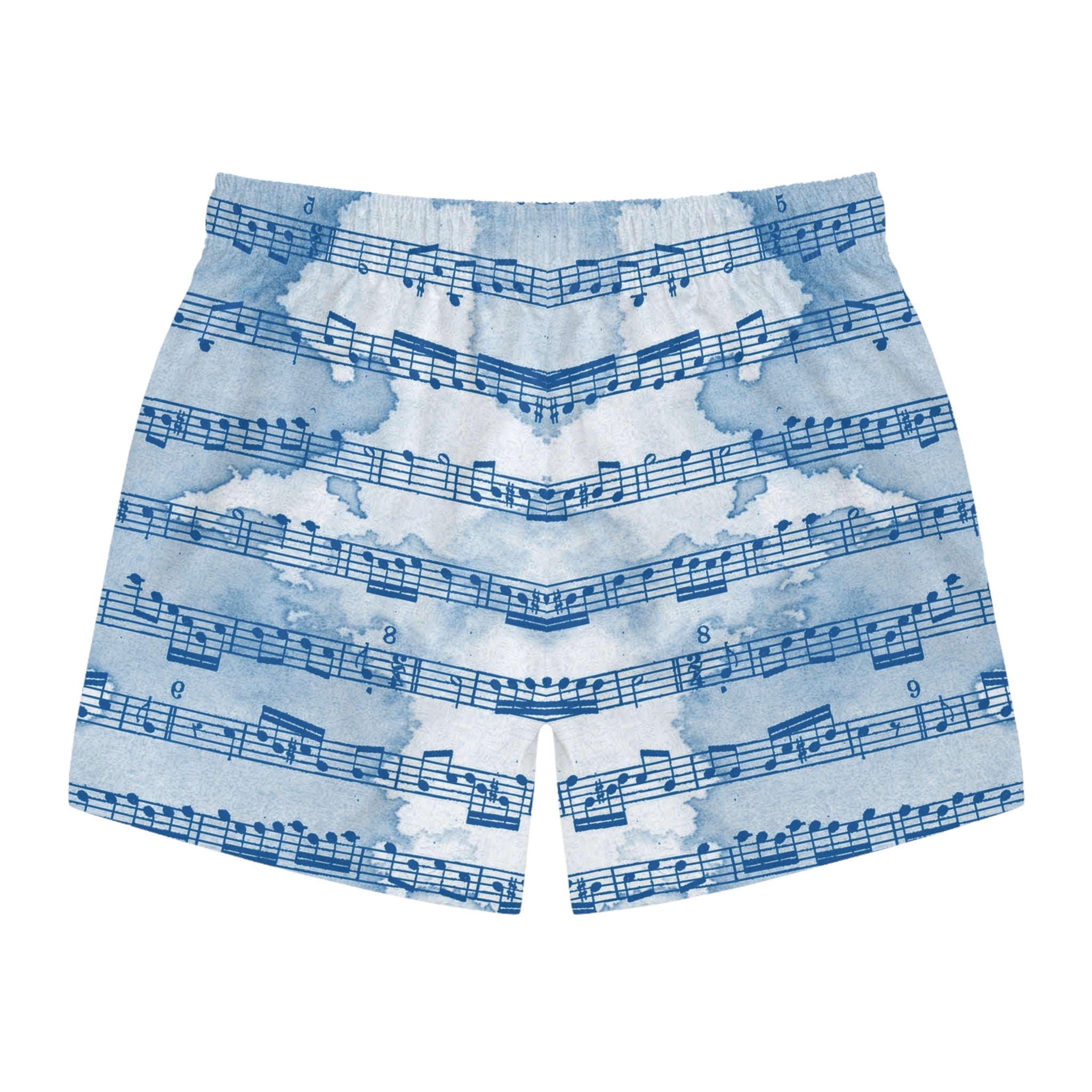 Drip Spill Type Beat Sheet Music II Blue Swim Trunks (AOP), Artsulli - Art is Long, Life is Short, All Over Prints, , , , , , , 