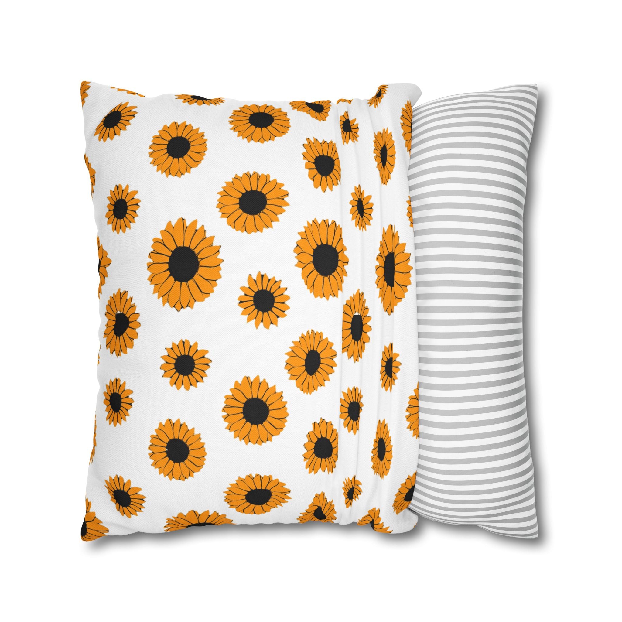 Sunflowers Spun Polyester Square Pillowcase, Artsulli - Art is Long, Life is Short, Home Decor, , , , , , , 
