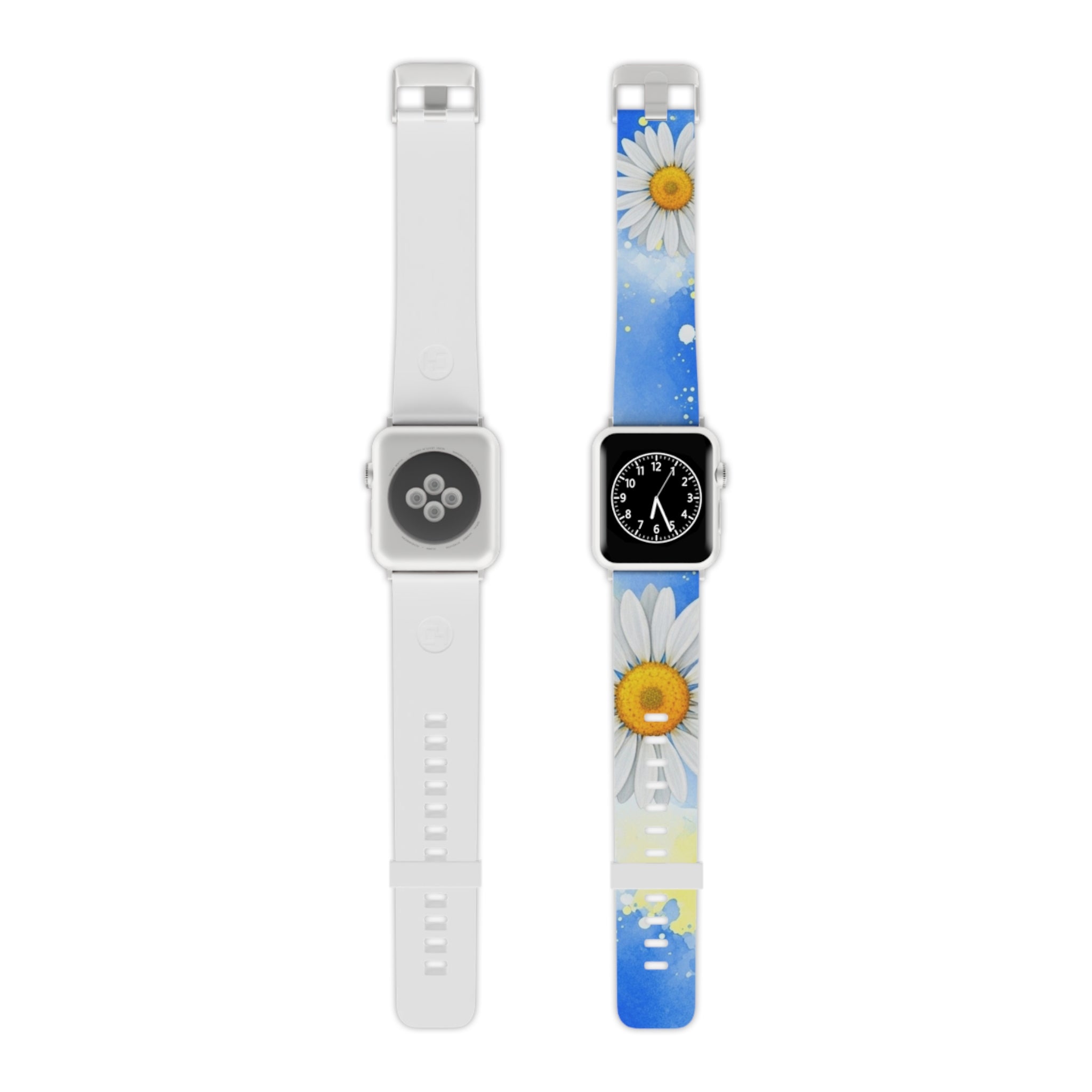 Daisies Watch Band for Apple Watch, Artsulli - Art is Long, Life is Short, Accessories, Size, 8'' × 0.75'' / 38 - 40 mm, Color, Silver, , , 10795640378415736512