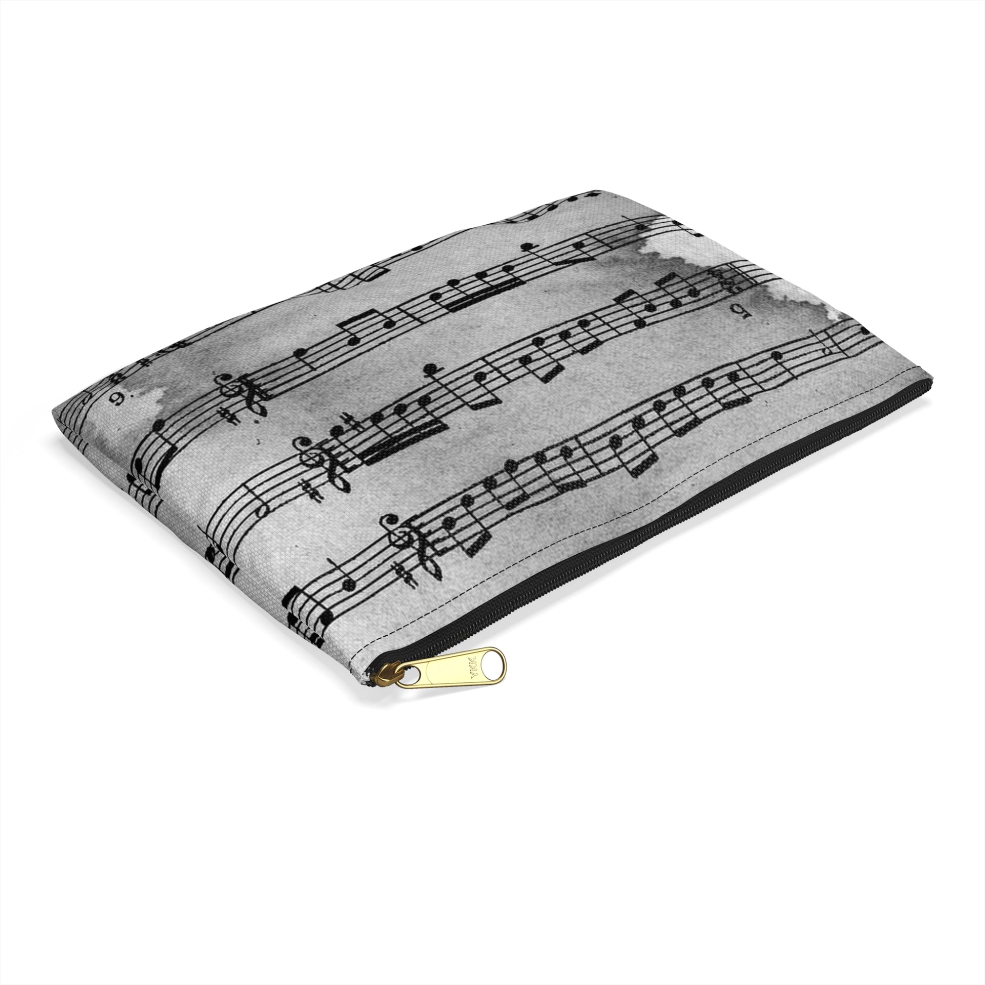 Drip Spill Type Beat Sheet Music Black Accessory Pouch, Artsulli - Art is Long, Life is Short, Bags, , , , , , , 