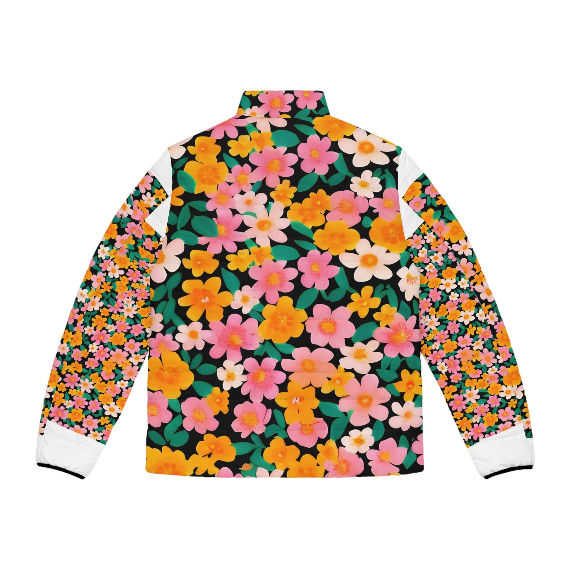 Men's Puffer Jacket (AOP), Artsulli - Art is Long, Life is Short, All Over Prints, , , , , , , 