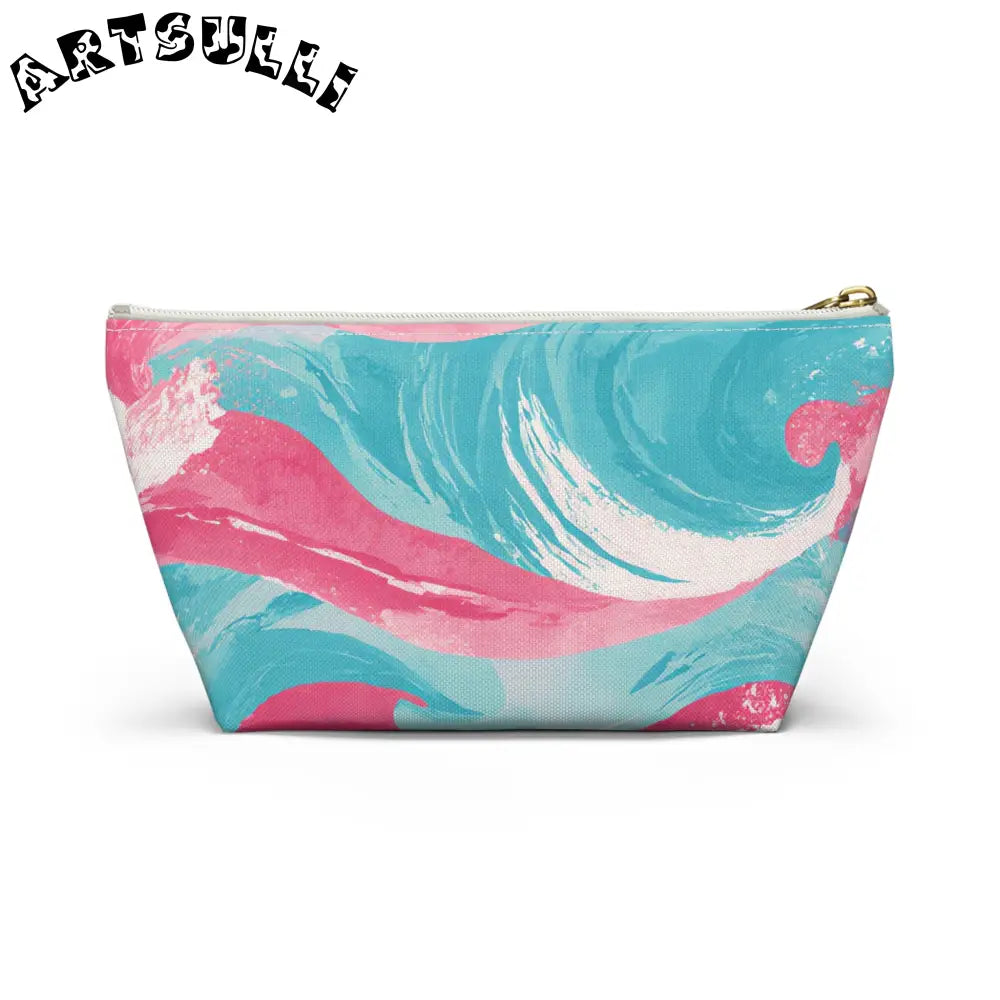 JAKKOUTTHEBXX The Great Pastelwave Pink and Blue Accessory Pouch w