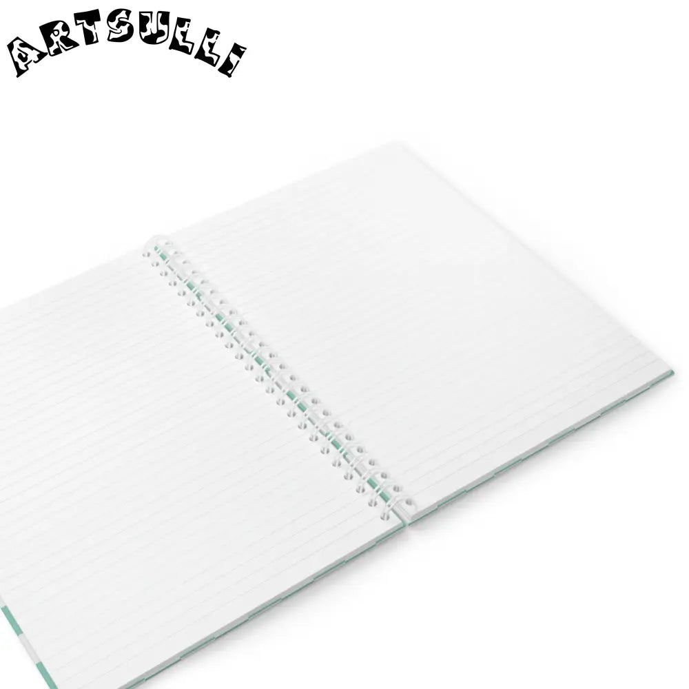 JAKKOUTTHEBXX Checkerboard Light Green Spiral Notebook JAKKOUTTHEBXX