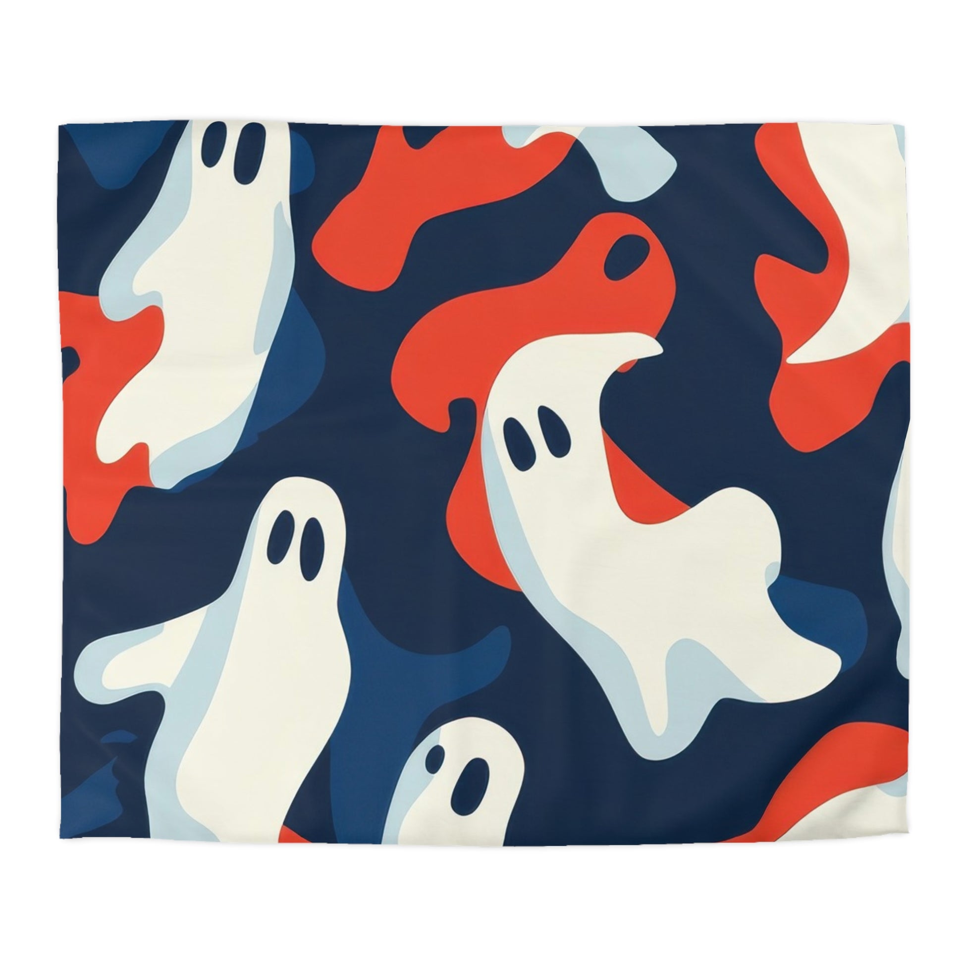 Camo Ghosts Microfiber Duvet Cover, Artsulli - Art is Long, Life is Short, Home Decor, Size, King, Color, White, , , 15454295843576