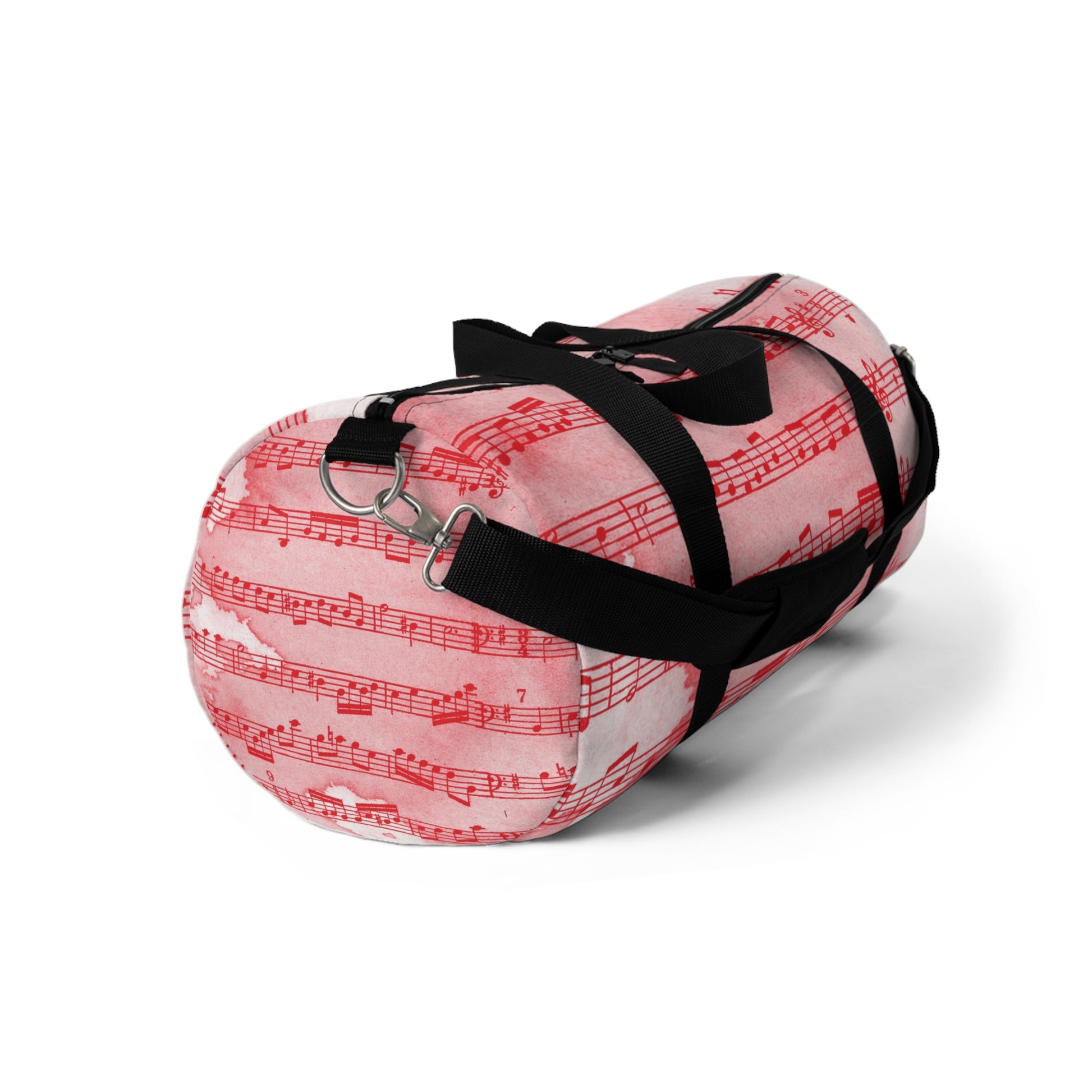 Drip Spill Type Beat Sheet Music Red Duffel Bag, Artsulli - Art is Long, Life is Short, Bags, , , , , , , 
