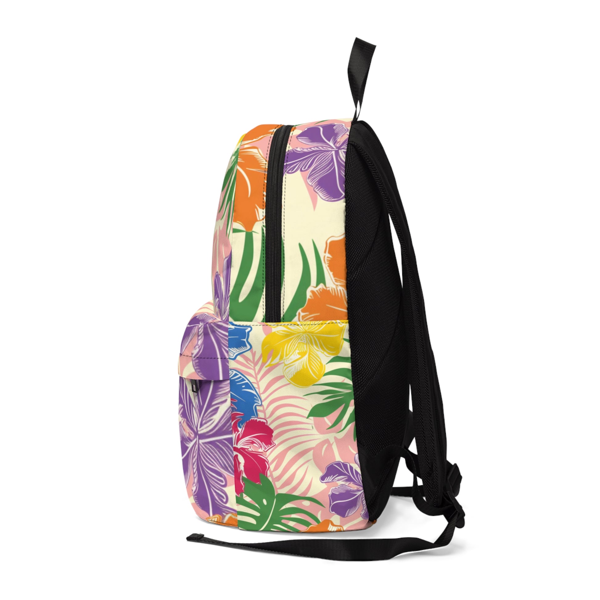 Blooming Tropical Flowers Unisex Classic Backpack, Artsulli - Art is Long, Life is Short, Bags, , , , , , , 