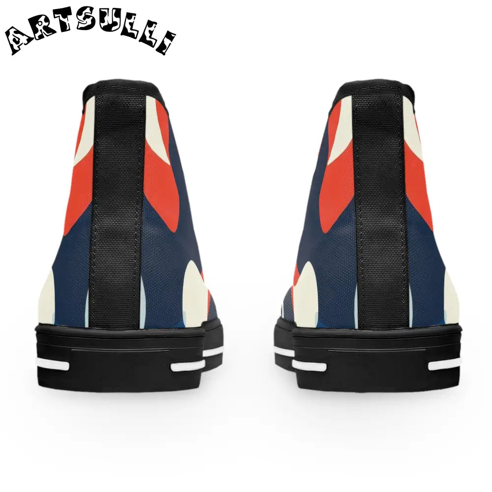 JAKKOUTTHEBXX Camo Ghosts Women’s High Top Sneakers JAKKOUTTHEBXX
