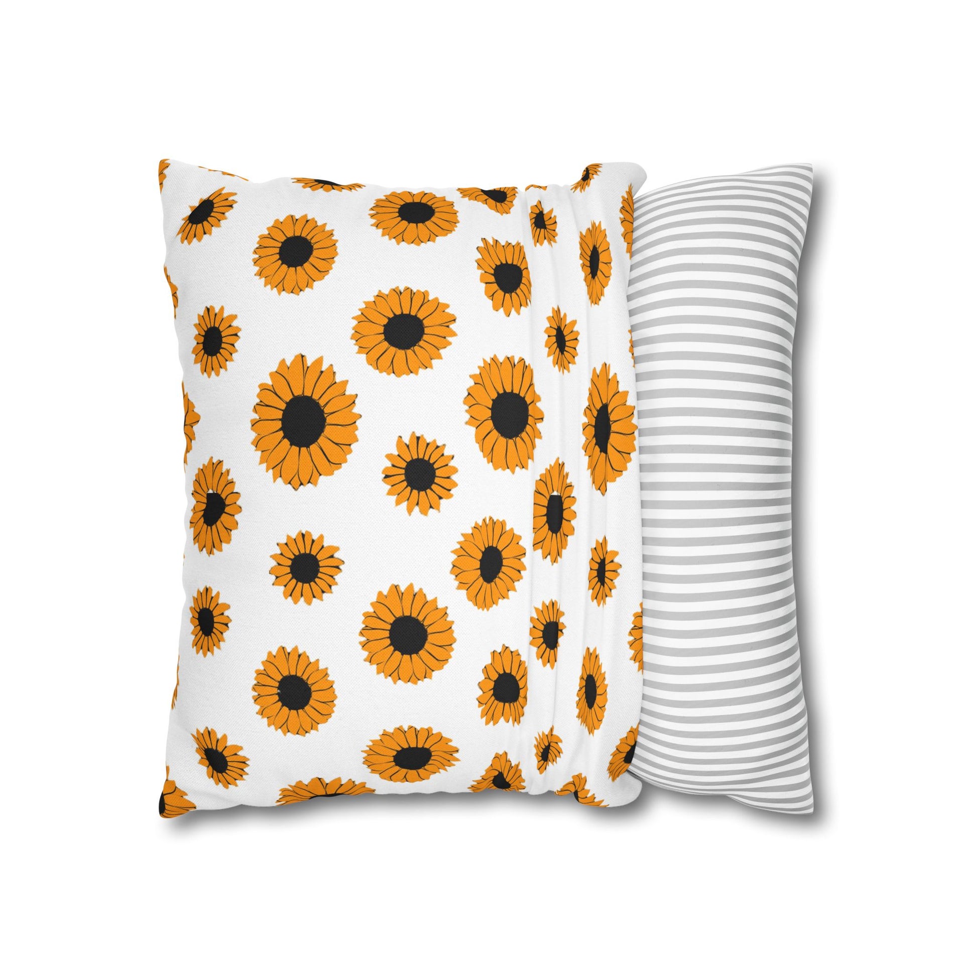 Sunflowers Spun Polyester Square Pillowcase, Artsulli - Art is Long, Life is Short, Home Decor, , , , , , , 
