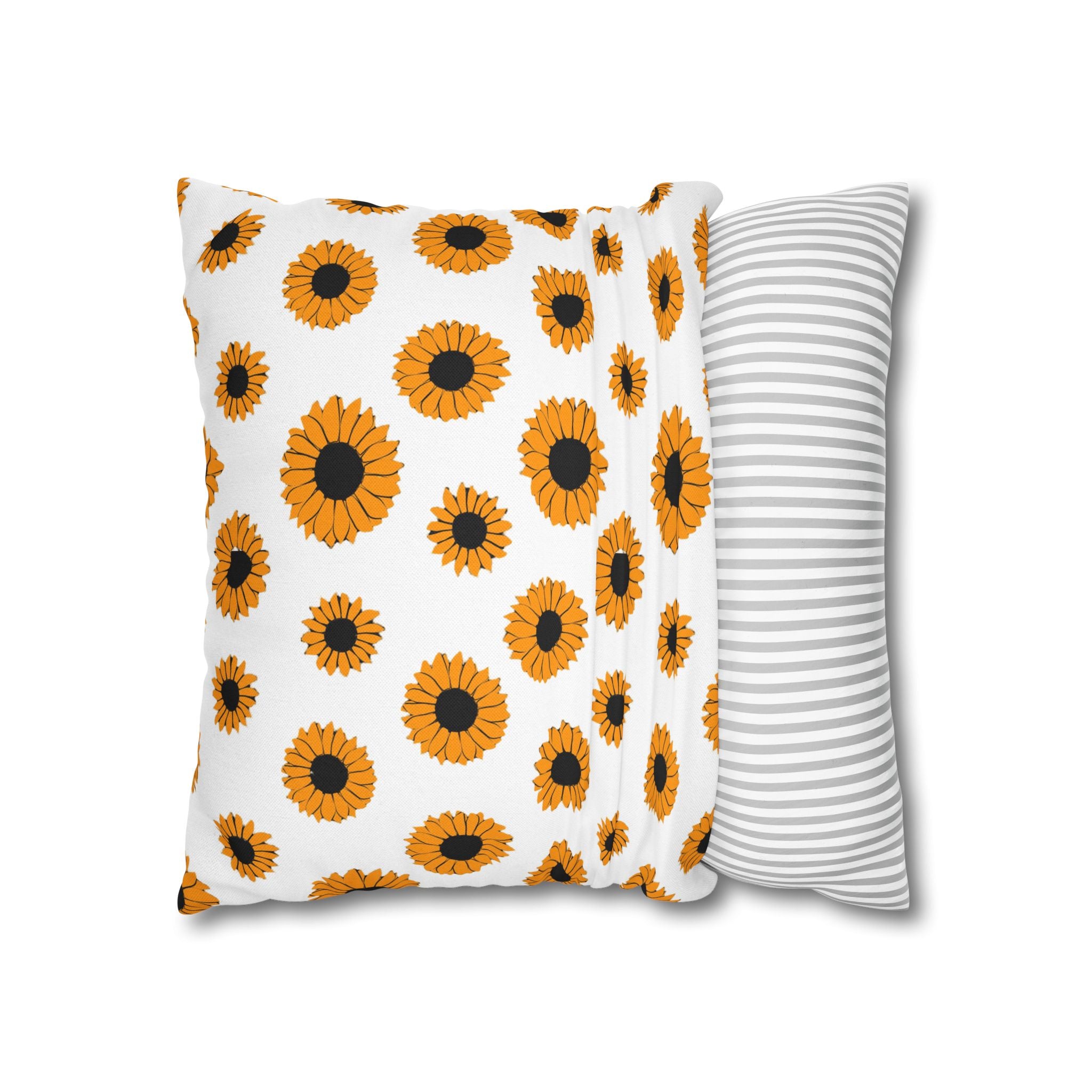 Sunflowers Spun Polyester Square Pillowcase, Artsulli - Art is Long, Life is Short, Home Decor, , , , , , , 