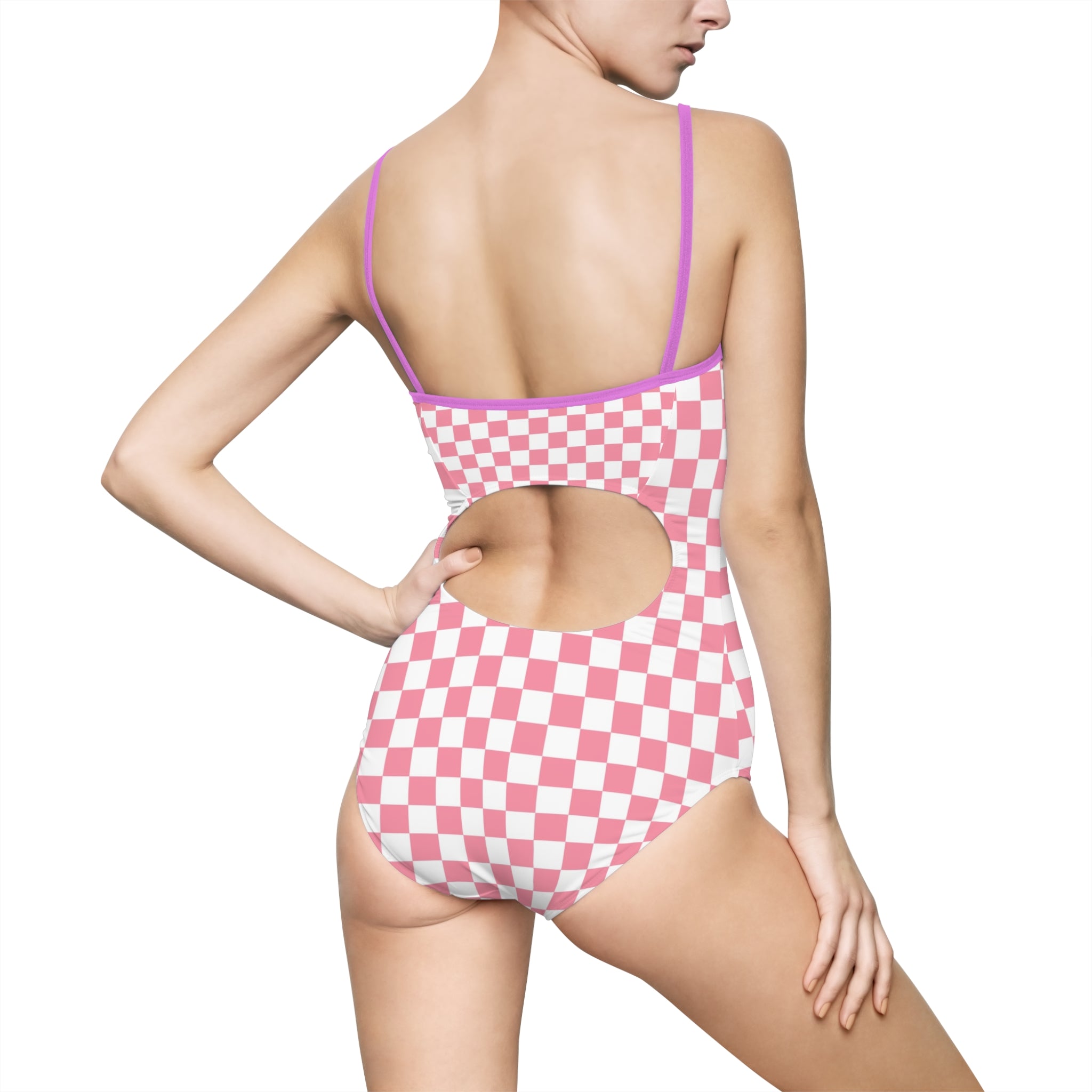 Brigandine Checkered Scene Women's One-piece Swimsuit (AOP)