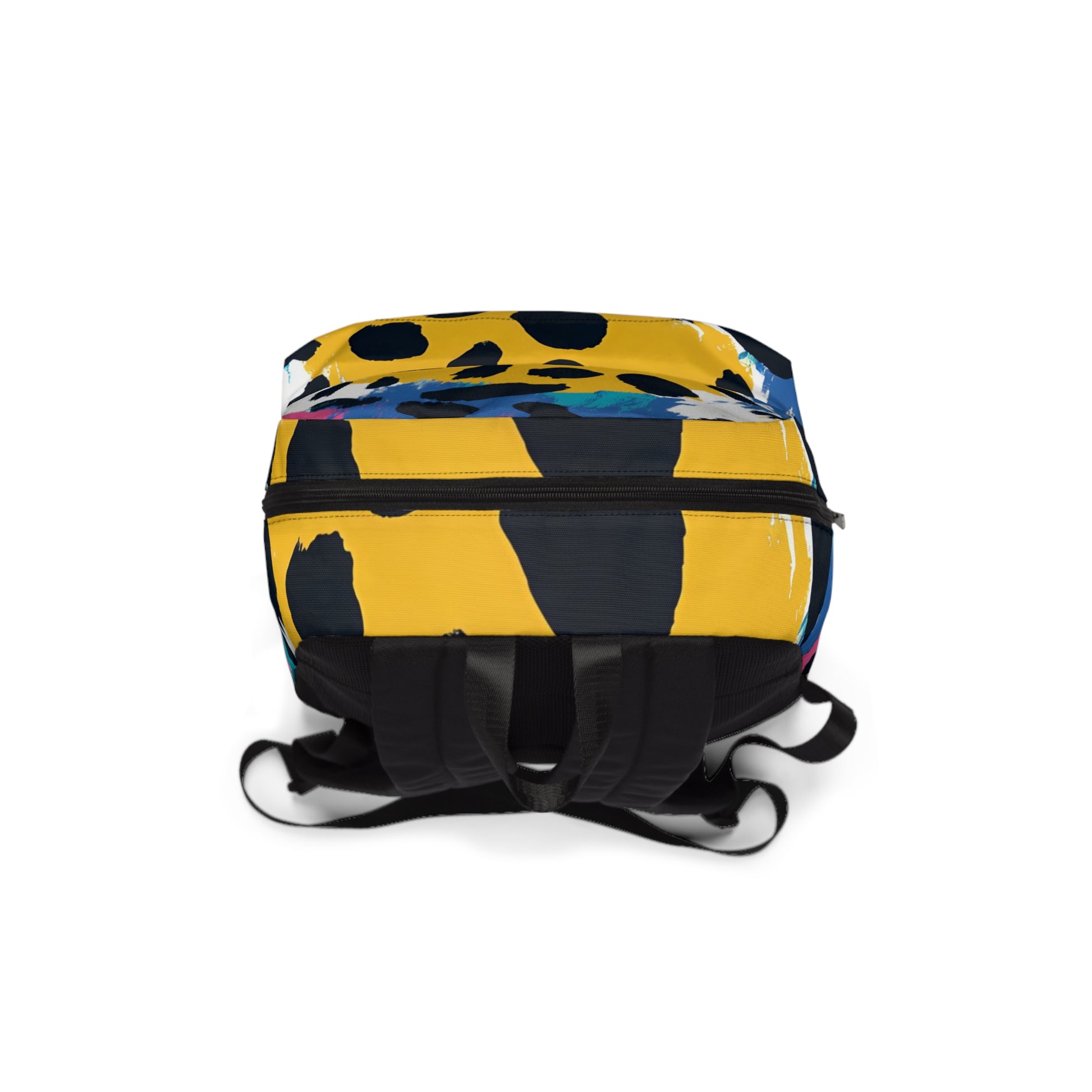Leopard Print x Paint Brush Strokes Multi-Color Unisex Classic Backpack, Artsulli - Art is Long, Life is Short, Bags, , , , , , , 