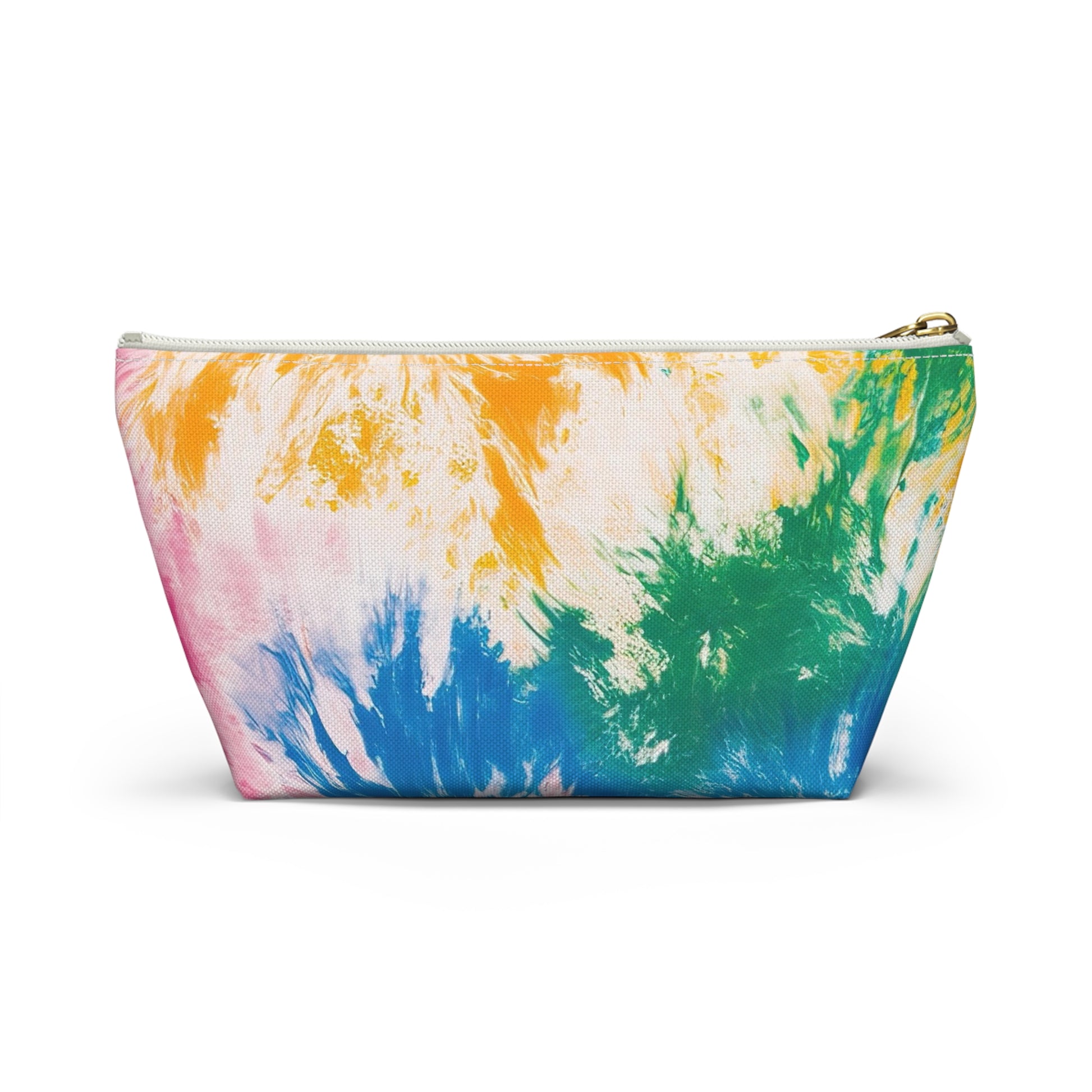 Tie Dye Splash II Accessory Pouch w T-bottom, Artsulli - Art is Long, Life is Short, Bags, , , , , , , 