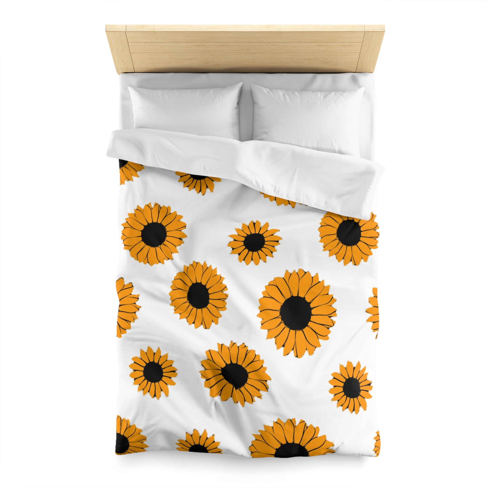 Sunflowers Microfiber Duvet Cover, Artsulli - Art is Long, Life is Short, Home Decor, , , , , , , 