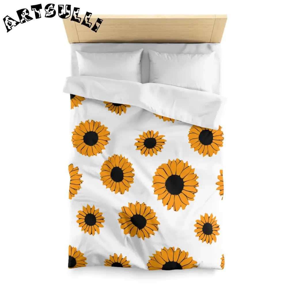 JAKKOUTTHEBXX Sunflowers Microfiber Duvet Cover JAKKOUTTHEBXX