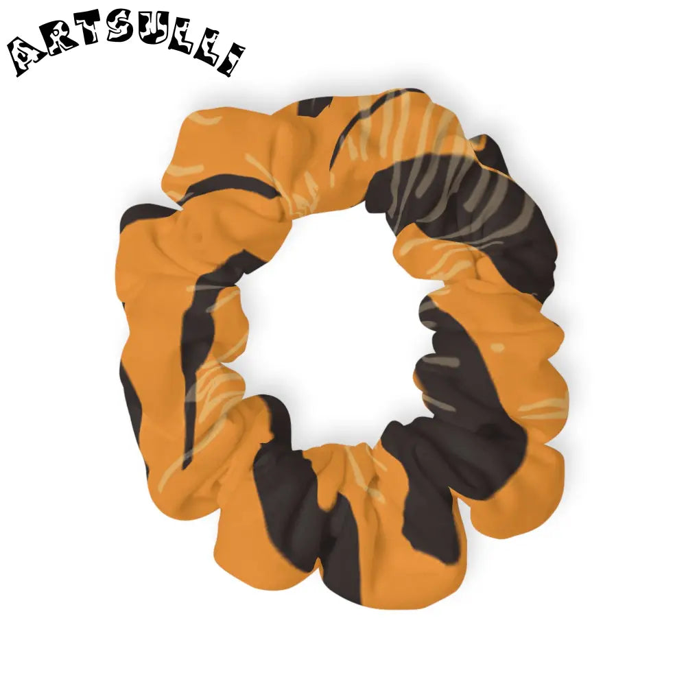 JAKKOUTTHEBXX Tiger Scratches Orange & Black Scrunchie JAKKOUTTHEBXX