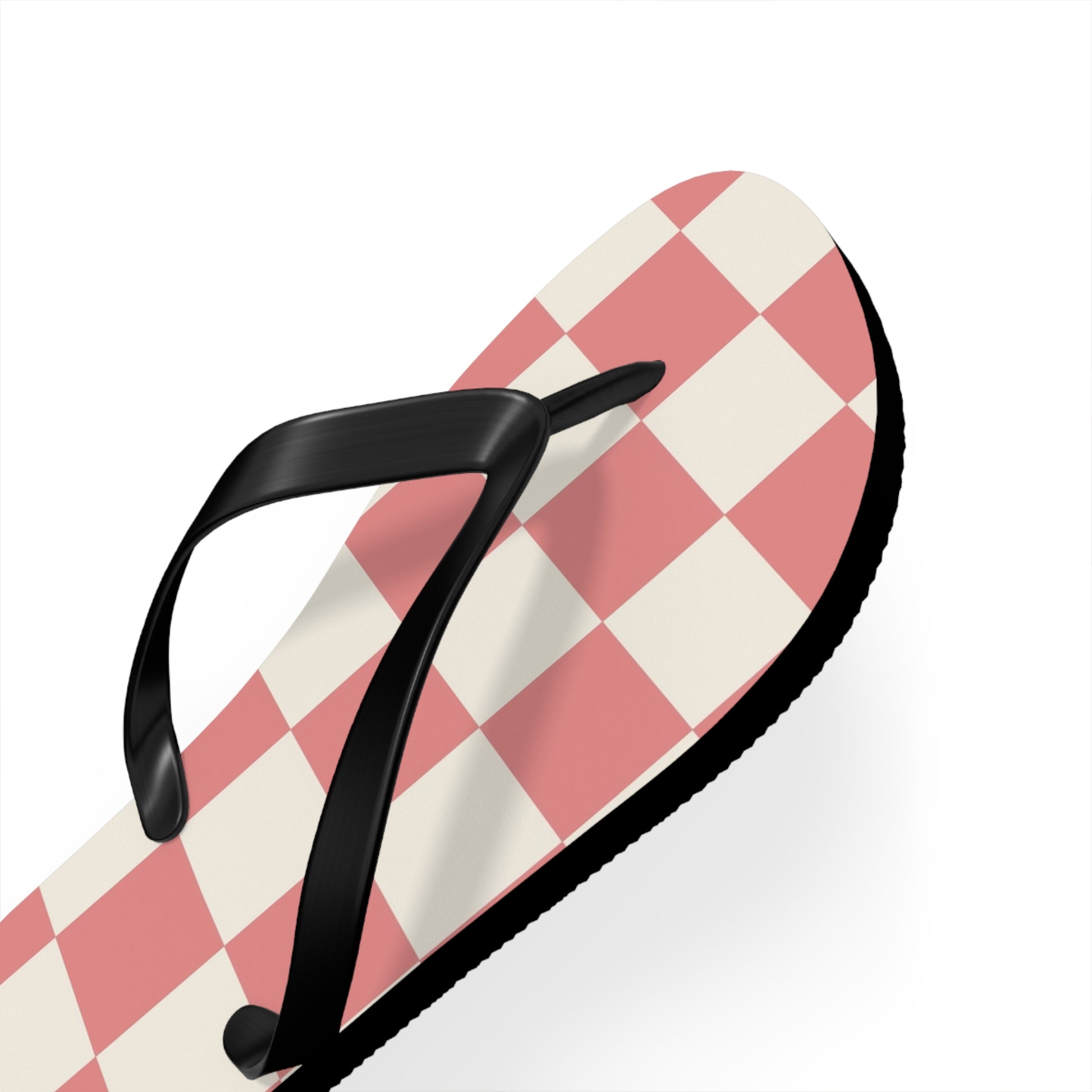 Retro Checkered Grassland Sprites Flip Flops, Artsulli - Art is Long, Life is Short, Shoes, , , , , , , 