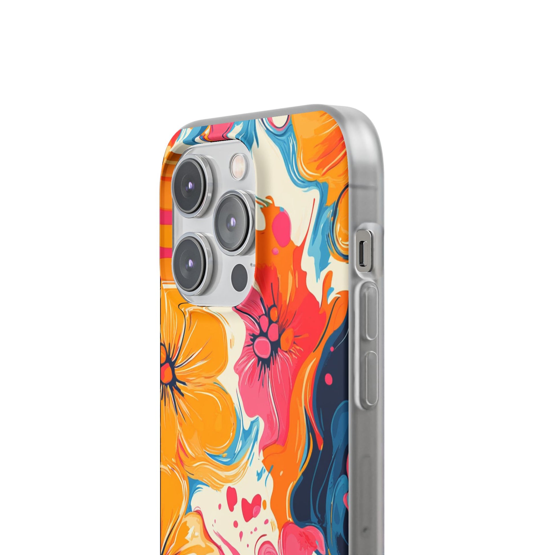 Vibrant Abstract Floral Flexi Case, Artsulli - Art is Long, Life is Short, Phone Case, , , , , , , 