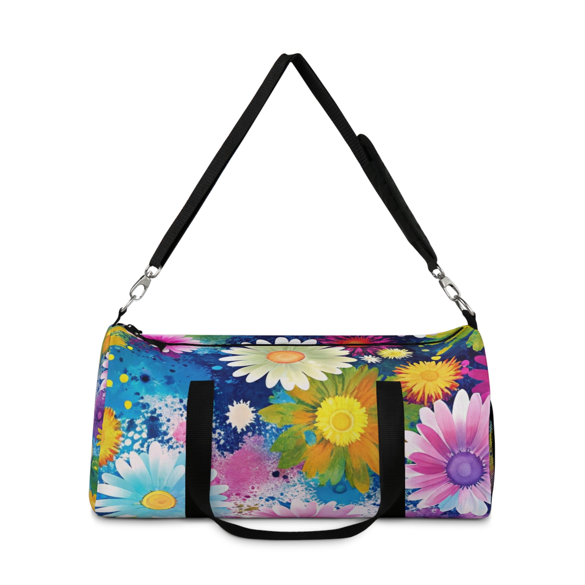 Magical Flower Explosion II Multi-Color Duffel Bag, Artsulli - Art is Long, Life is Short, Bags, , , , , , , 