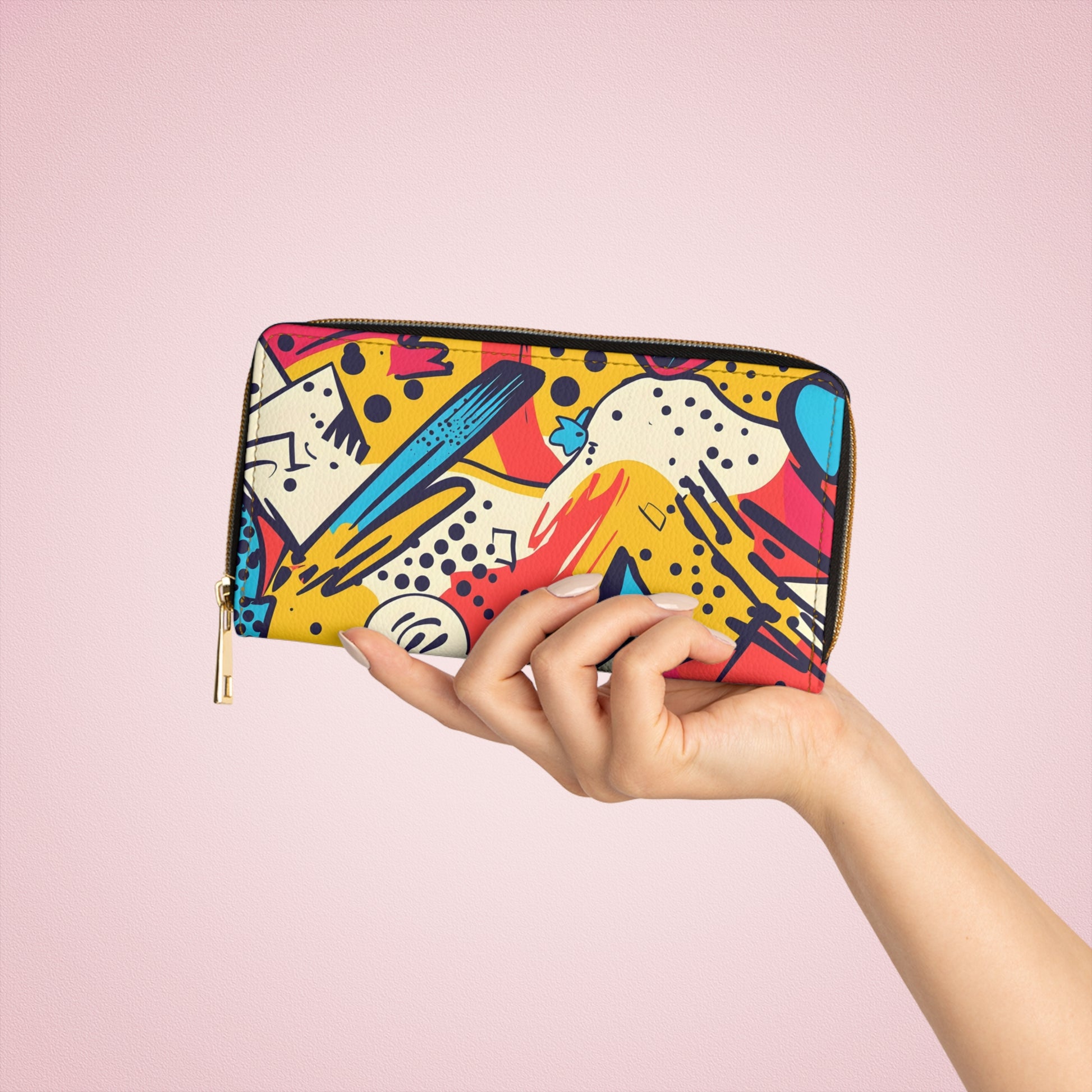 Comic x Pop Art Zipper Wallet, Artsulli - Art is Long, Life is Short, Accessories, , , , , , , 