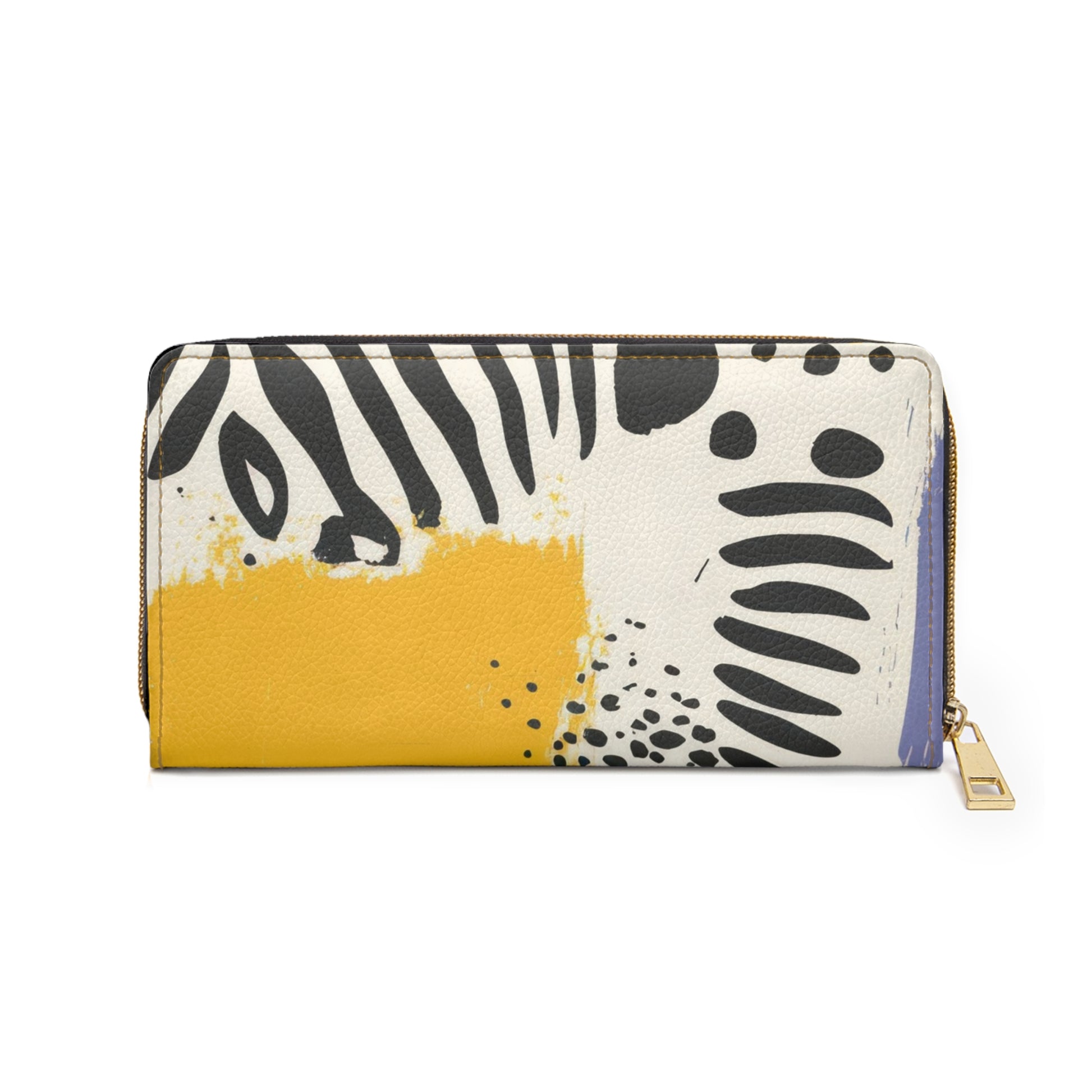 Rae Zebra Rhapsody Zipper Wallet, Artsulli - Art is Long, Life is Short, Accessories, , , , , , , 