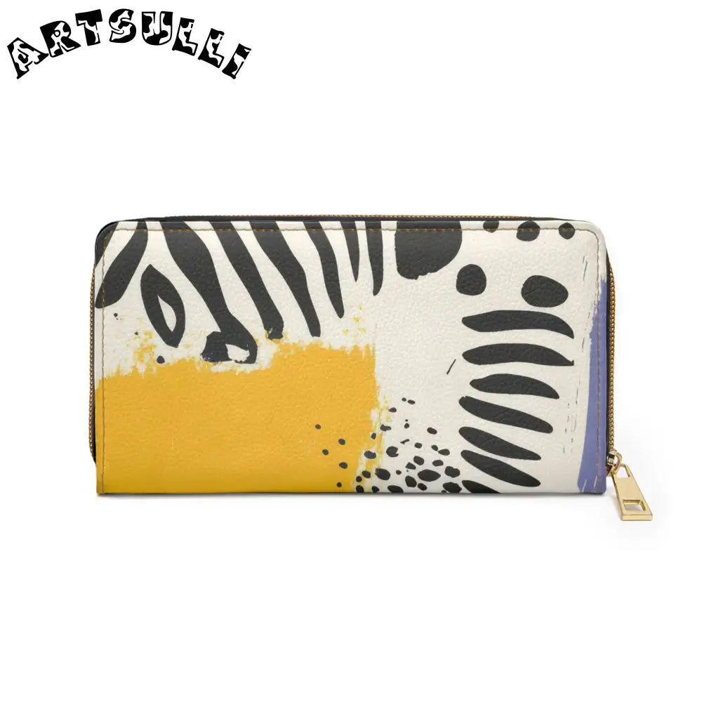 JAKKOUTTHEBXX Rae Zebra Rhapsody Zipper Wallet JAKKOUTTHEBXX