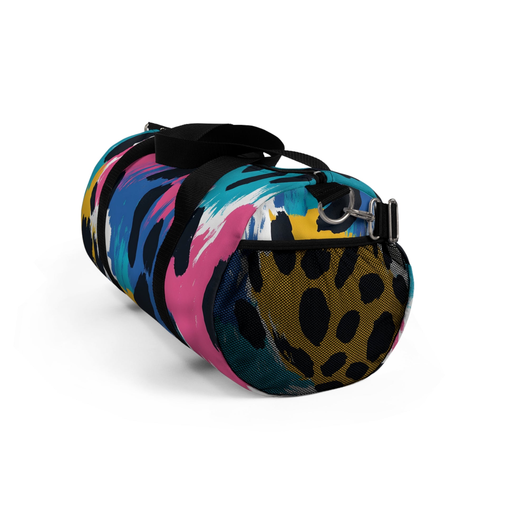 Leopard Print x Paint Brush II  Strokes Multi-Color Duffel Bag, Artsulli - Art is Long, Life is Short, Bags, , , , , , , 