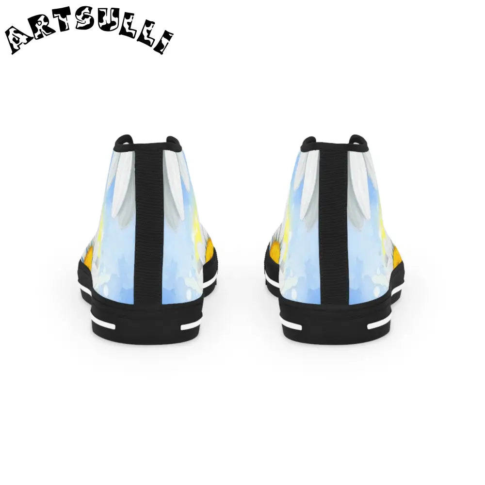JAKKOUTTHEBXX Daisies Men’s High Top Sneakers JAKKOUTTHEBXX Artsulli