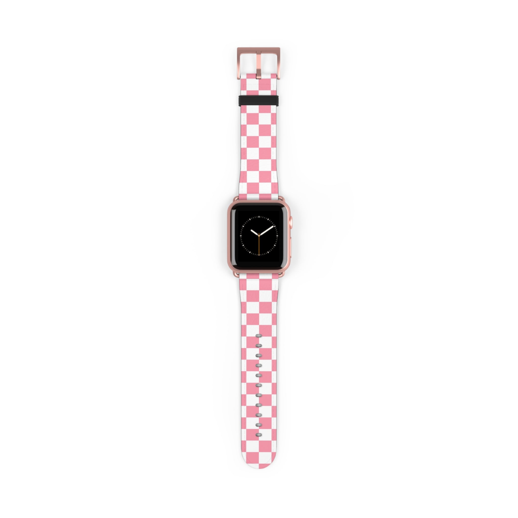 Brigandine Checkered Scene Watch Band, Artsulli - Art is Long, Life is Short, Accessories, Size, 38 - 41 mm, Color, Rose Gold Matte, , , 21372036682127287481