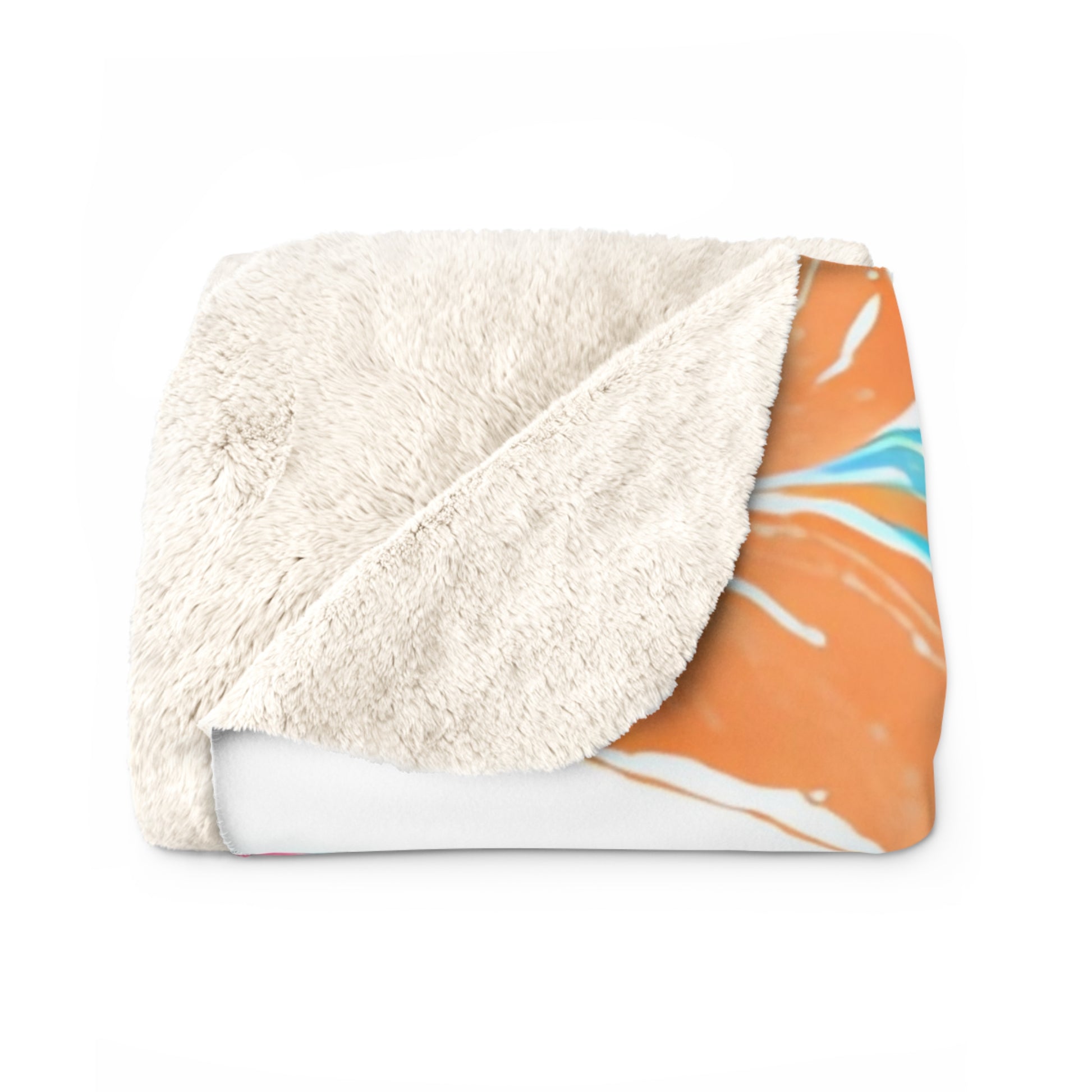 Liquid Pastel Spill Multi-Color Sherpa Fleece Blanket, Artsulli - Art is Long, Life is Short, Home Decor, , , , , , , 