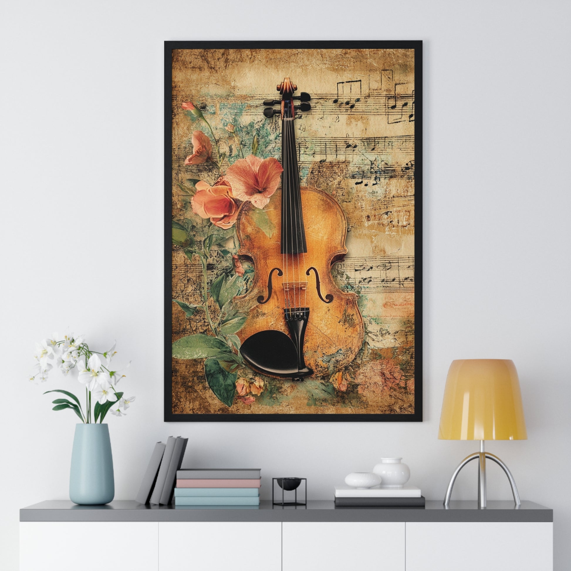 Violin Type Beat Art Vertical Framed Poster, Artsulli - Art is Long, Life is Short, Poster, , , , , , , 