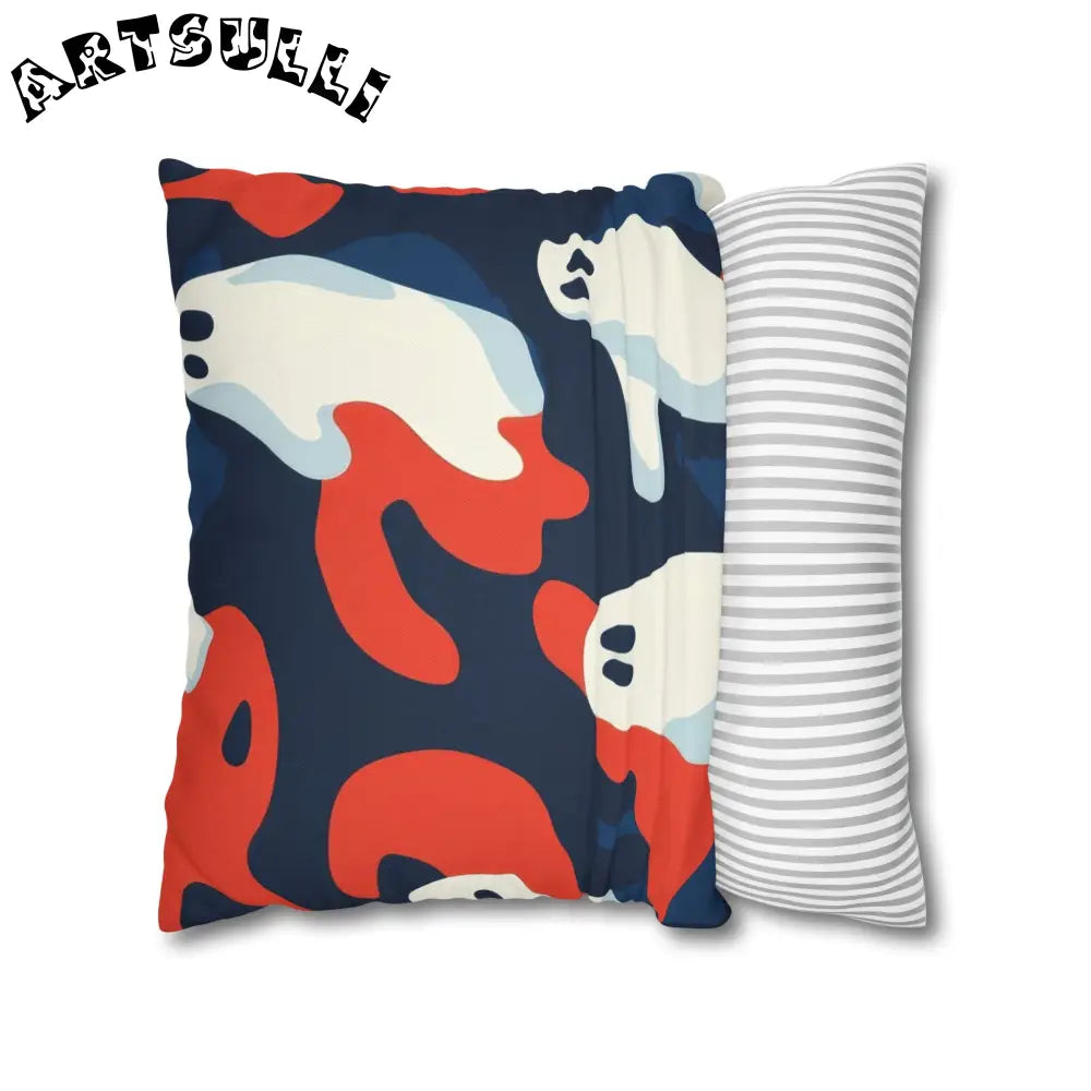 JAKKOUTTHEBXX Camo Ghosts Spun Polyester Square Pillowcase