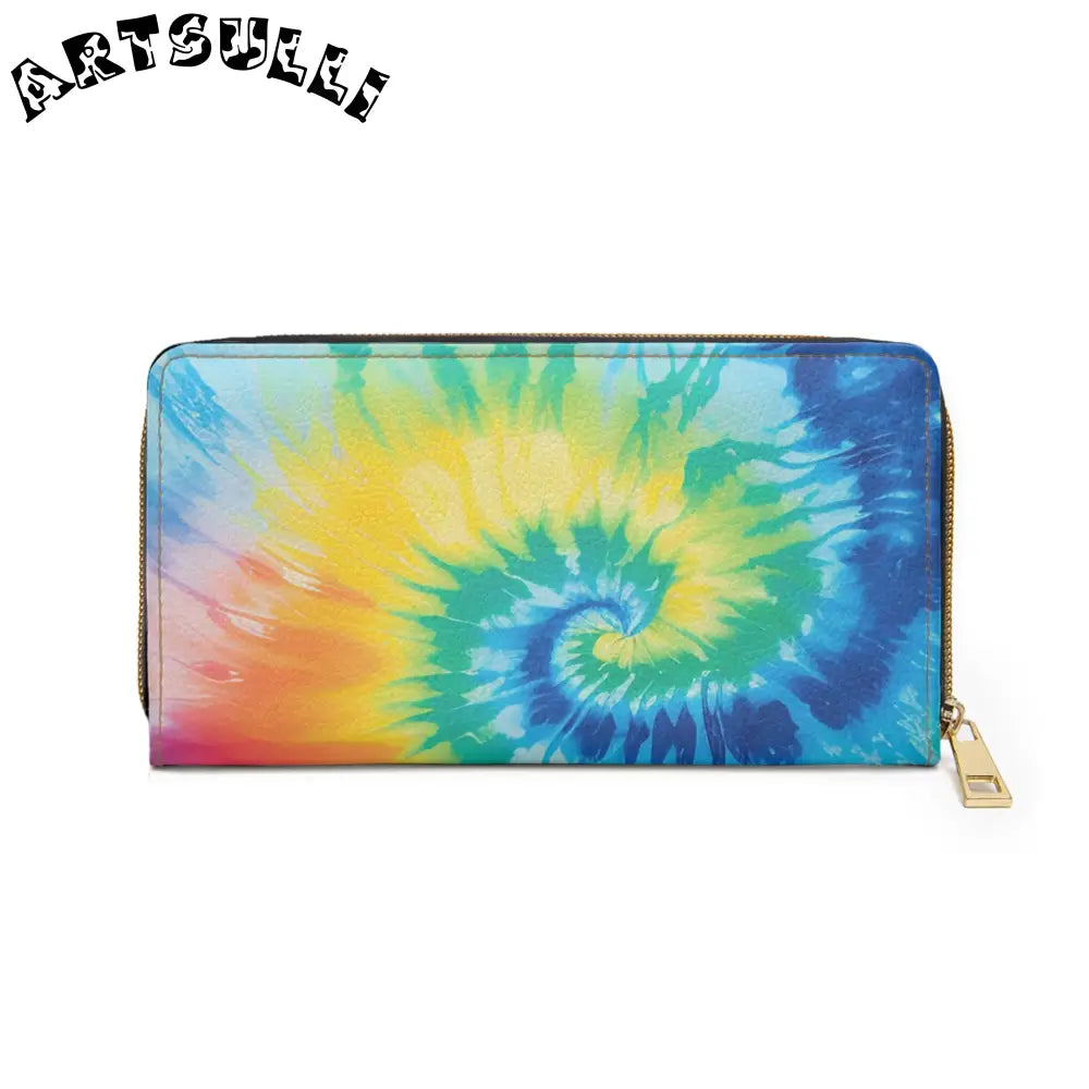 JAKKOUTTHEBXX Tie-Dye Zippered Wallet for Credit Cards 2025