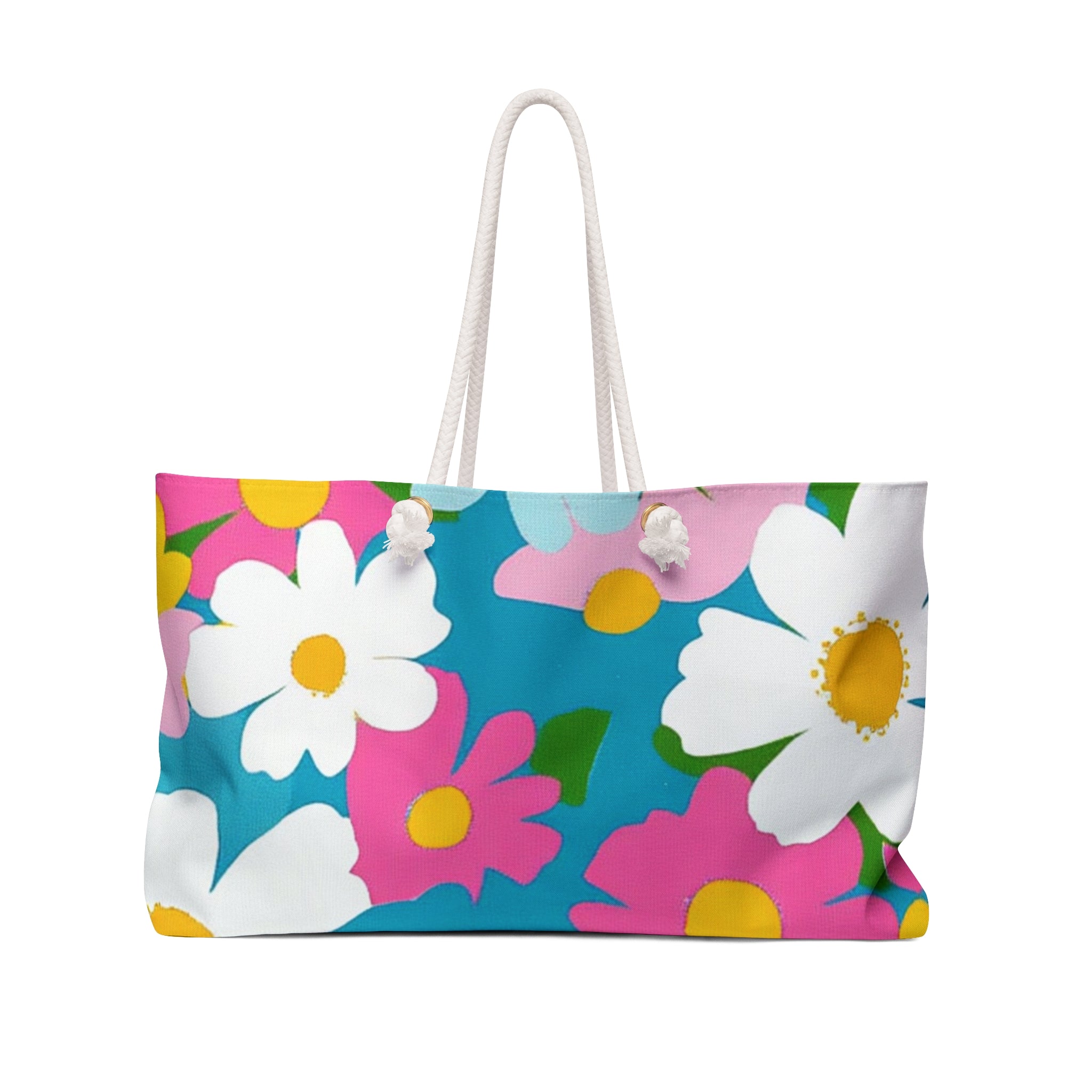 Flowers Multi-Color Weekender Bag, Artsulli - Art is Long, Life is Short, Bags, Size, 24" × 13", , , , , 54621049840166