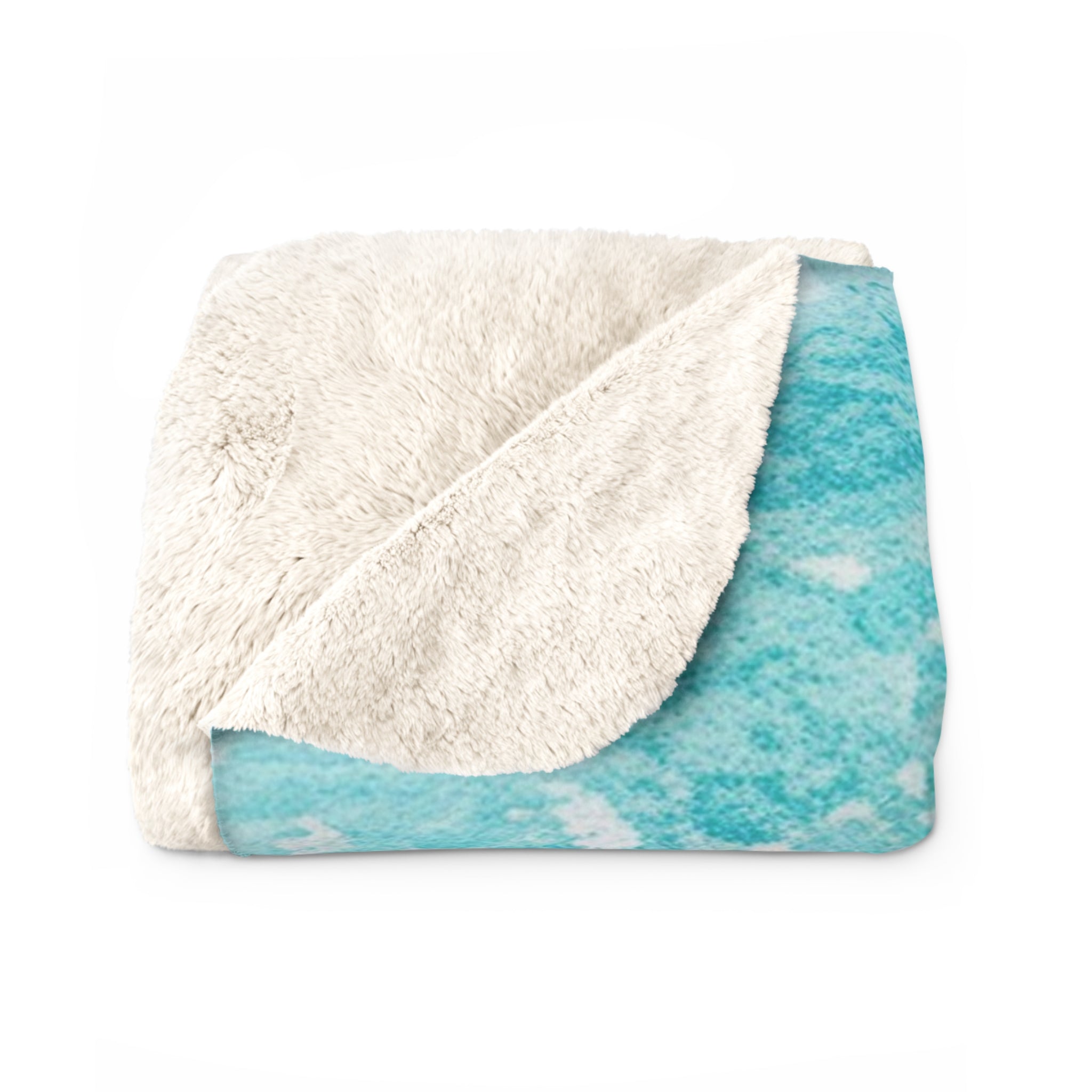 Seashore II Sherpa Fleece Blanket, Artsulli - Art is Long, Life is Short, Home Decor, , , , , , , 