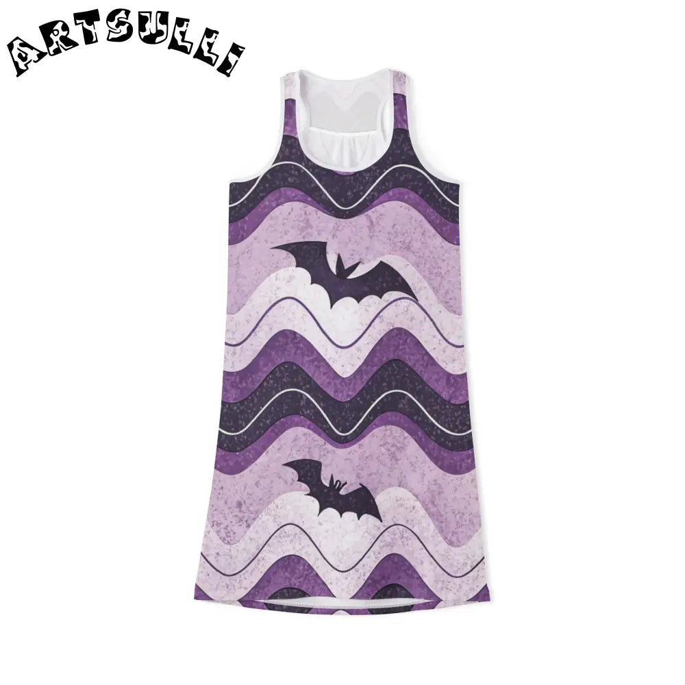 JAKKOUTTHEBXX Bat Wave Women’s Racerback Dress (AOP) JAKKOUTTHEBXX