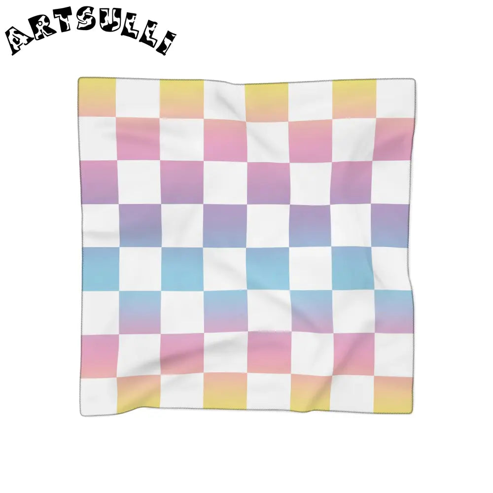 JAKKOUTTHEBXX Vaporwave Check II Poly Scarf JAKKOUTTHEBXX Artsulli